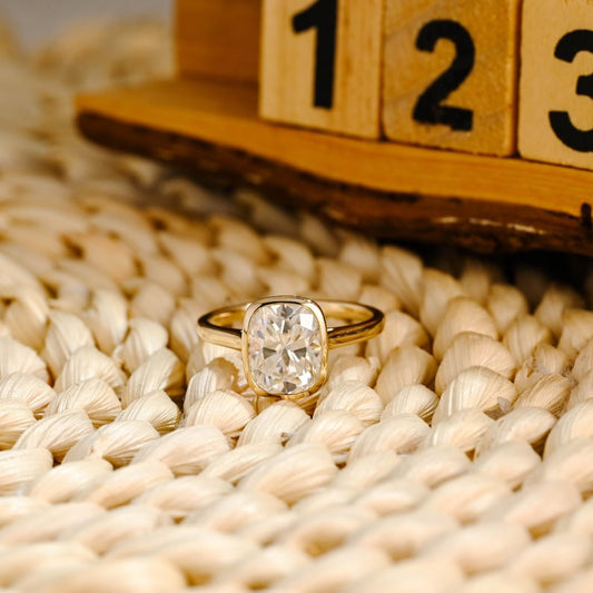 Marquise Cut Cluster Styled Lab Grown Diamond Engagement Ring