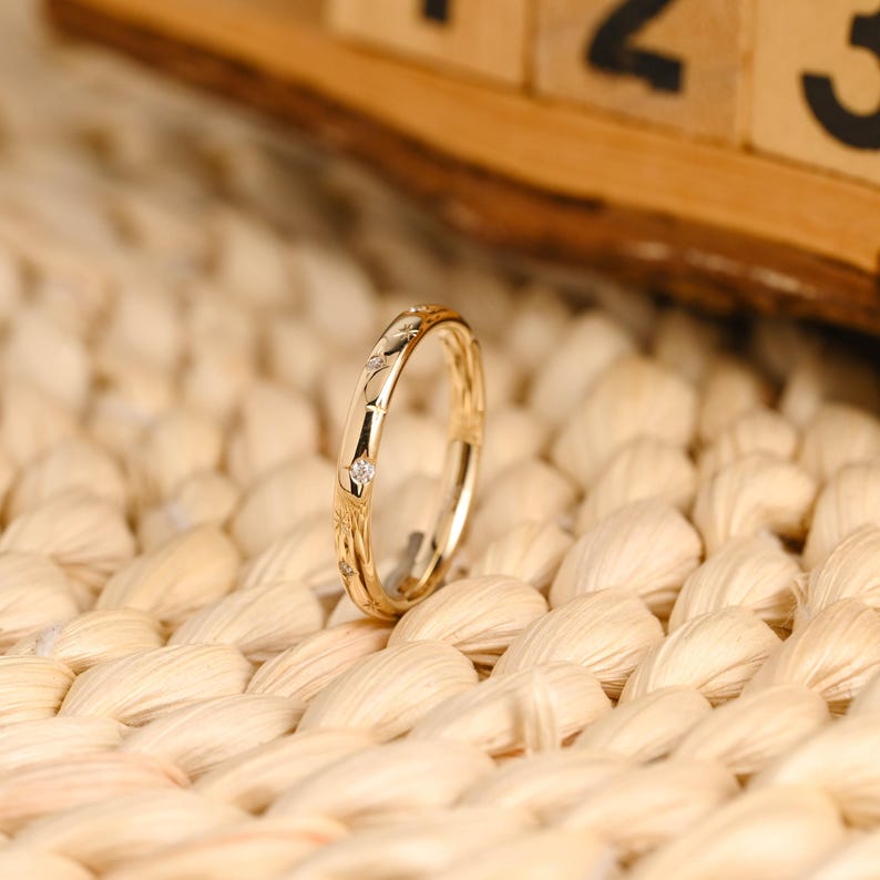 Marquise Cut Cluster Styled Lab Grown Wedding Band
