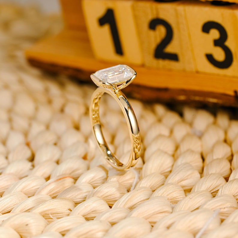 Marquise Cut Cluster Styled Lab Grown Diamond Engagement Ring