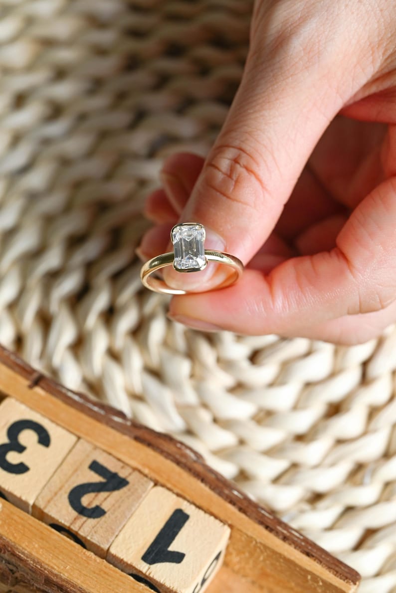 Marquise Cut Cluster Styled Lab Grown Diamond Engagement Ring