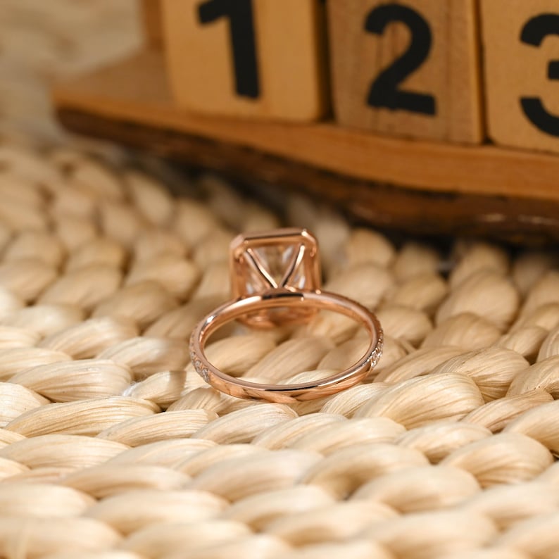 Marquise Cut Cluster Styled Lab Grown Diamond Engagement Ring
