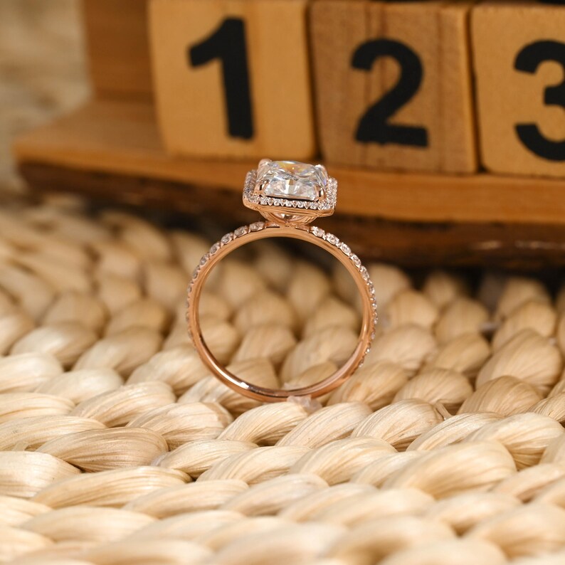 Marquise Cut Cluster Styled Lab Grown Diamond Engagement Ring