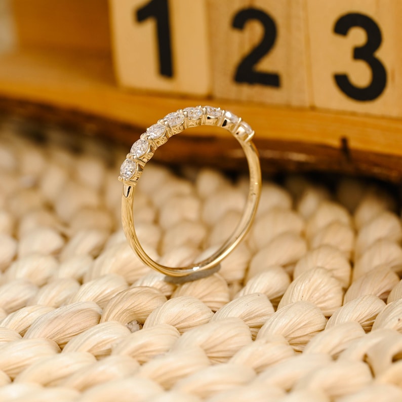 Marquise Cut Cluster Styled Lab Grown Wedding Band
