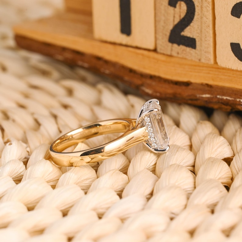 Marquise Cut Cluster Styled Lab Grown Diamond Engagement Ring