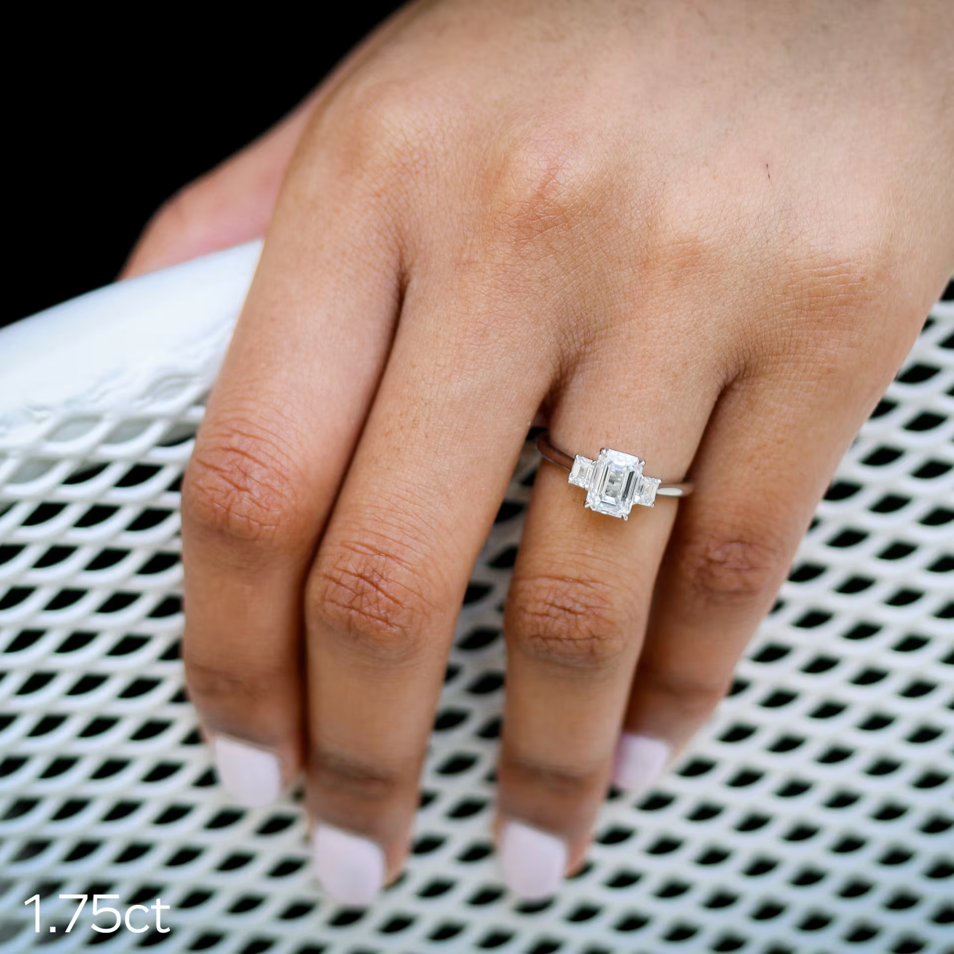 Marquise Cut Cluster Styled Lab Grown Diamond Engagement Ring