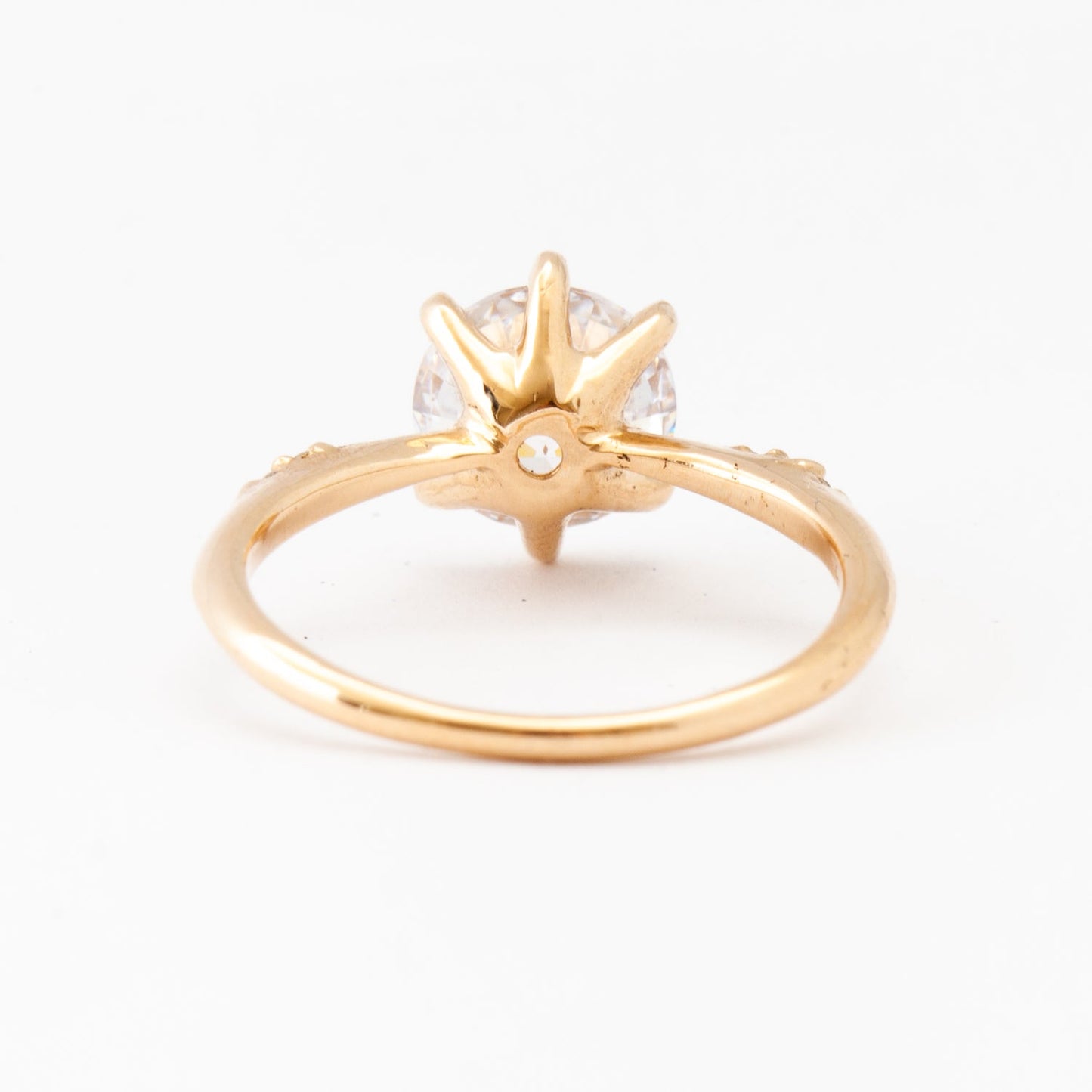 2 CT Round Three Stones Lab Grown Diamond Engagement Ring