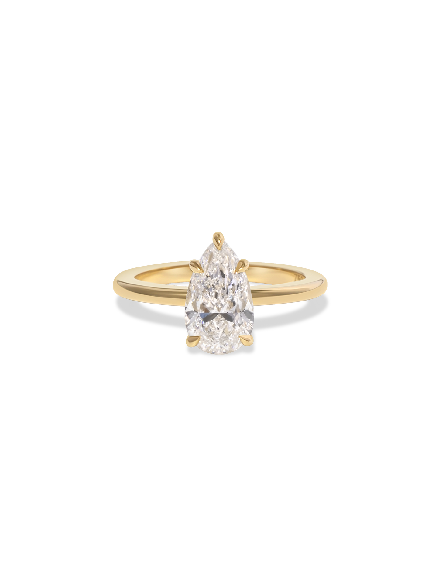 2 CT Round Three Stones Lab Grown Diamond Engagement Ring