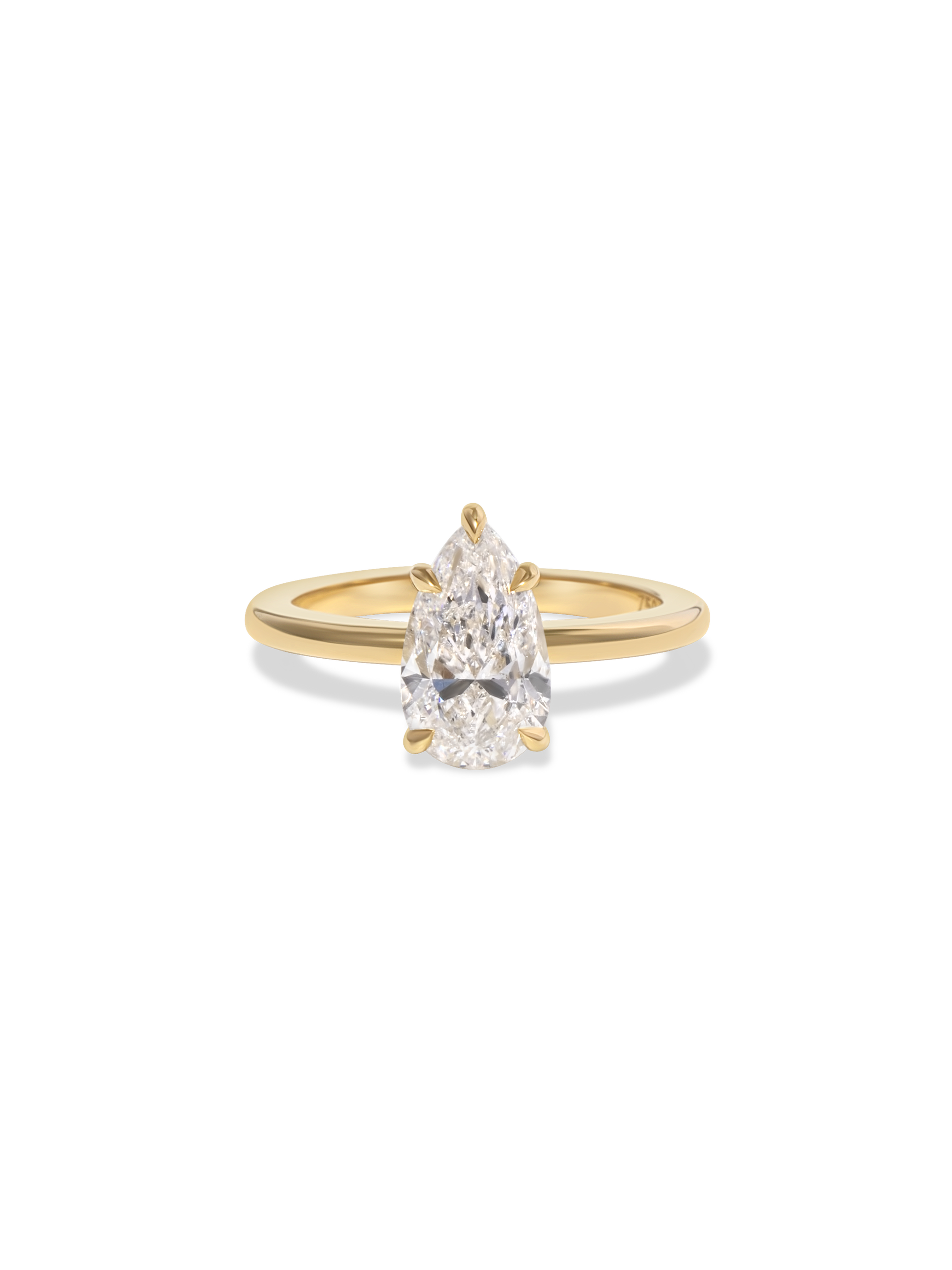 2 CT Round Three Stones Lab Grown Diamond Engagement Ring