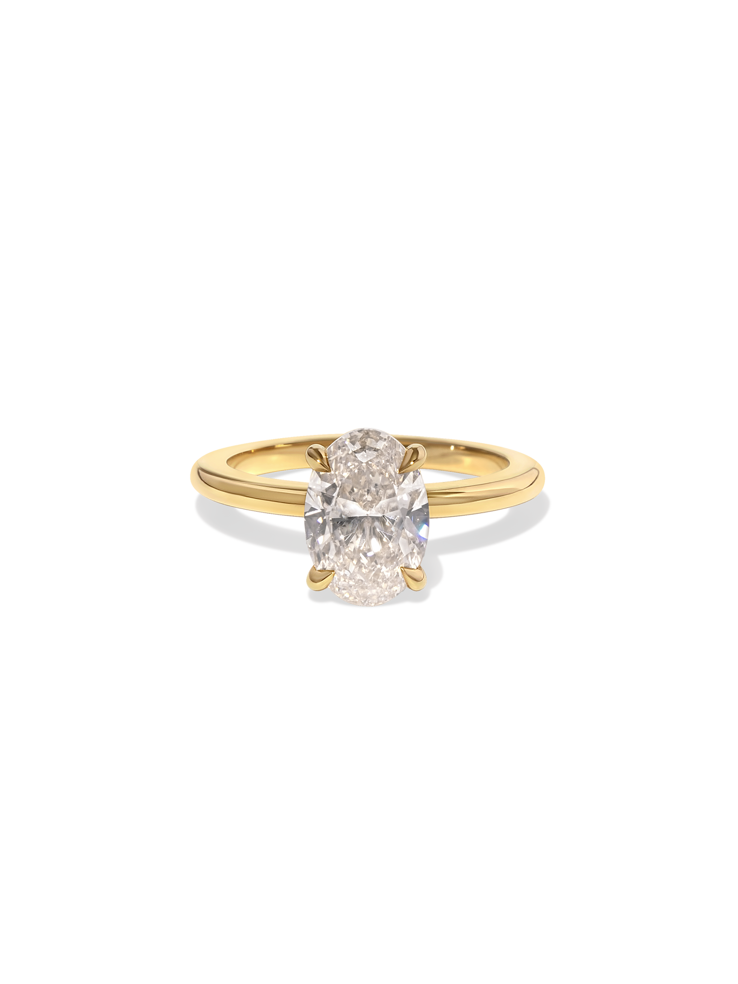 2 CT Round Three Stones Lab Grown Diamond Engagement Ring