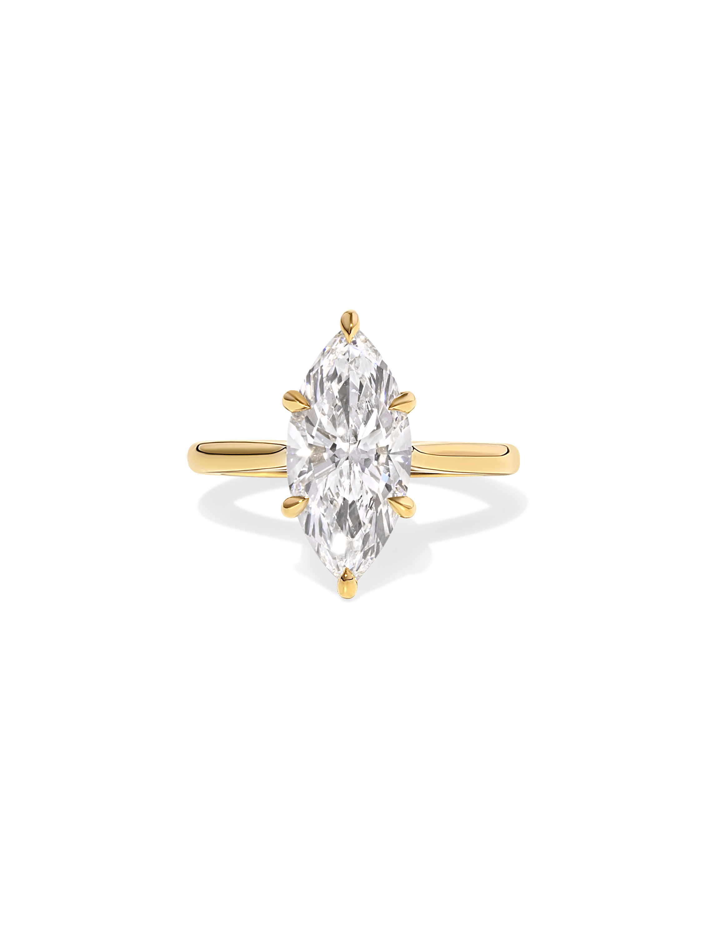 3.03 CT Marquise Solitaire Lab Grown Diamond Engagement Ring – Poet Robson