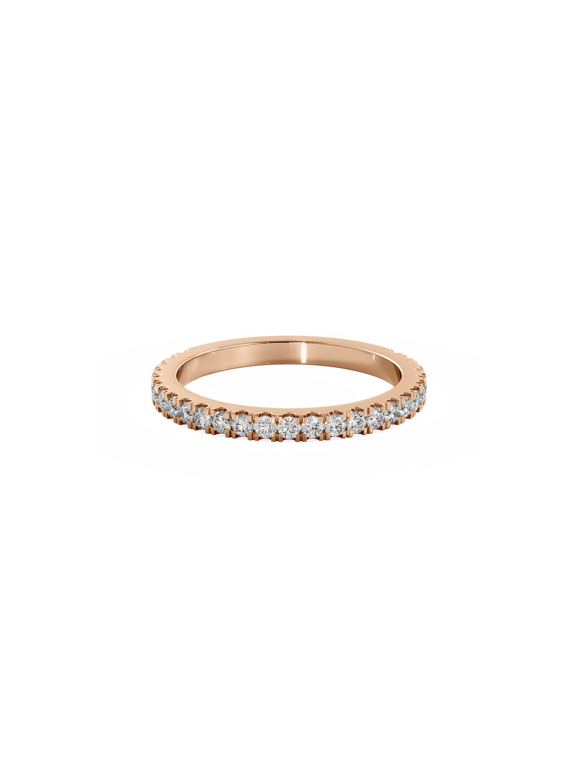 0.37 CT Round Full Eternity Lab Grown Diamond Wedding Band