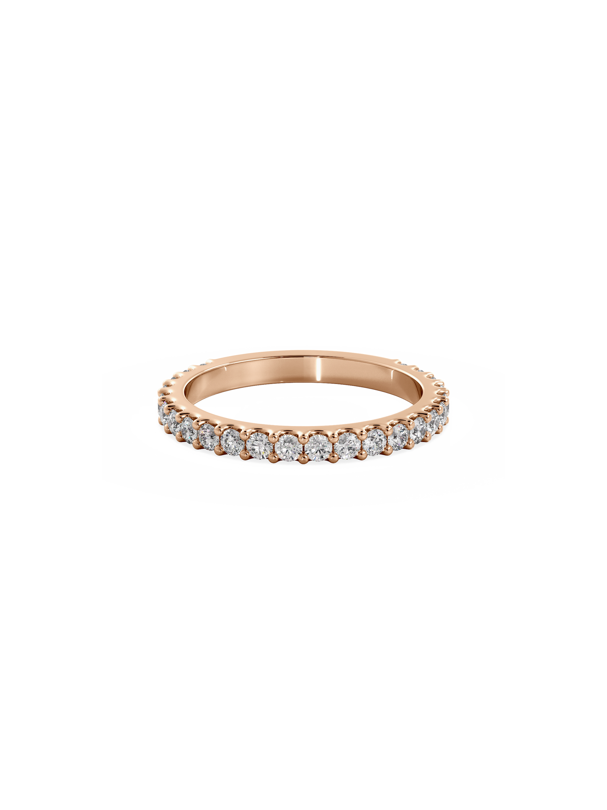 0.37 CT Round Full Eternity Lab Grown Diamond Wedding Band
