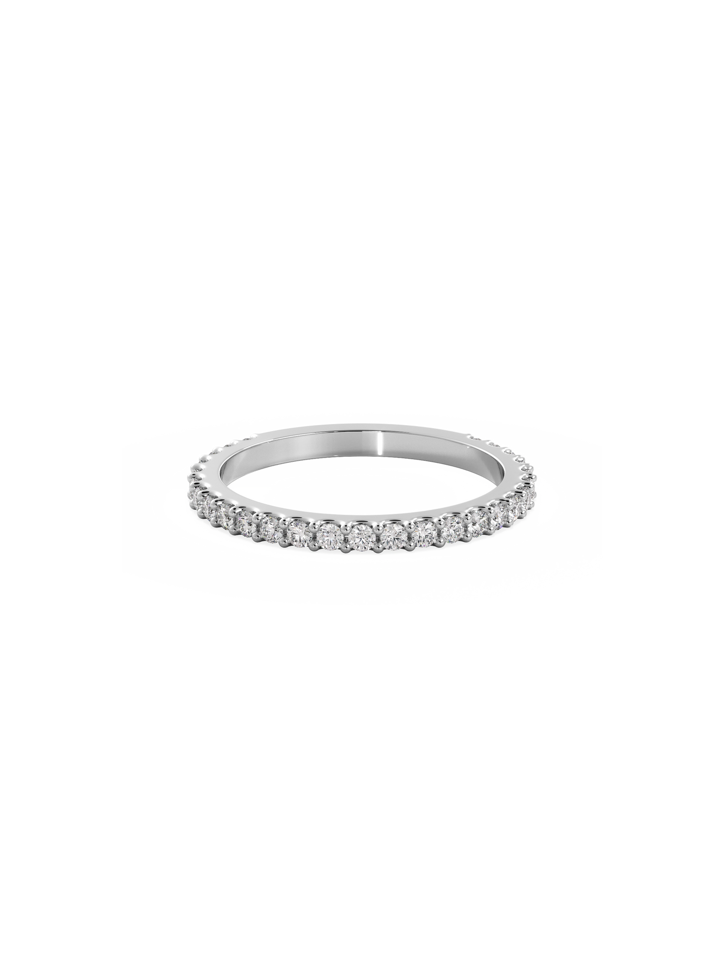 0.37 CT Round Full Eternity Lab Grown Diamond Wedding Band