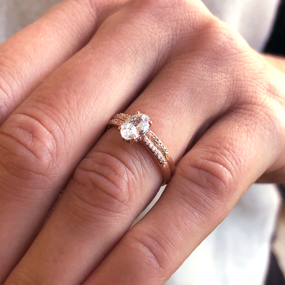 2 CT Round Three Stones Lab Grown Diamond Engagement Ring