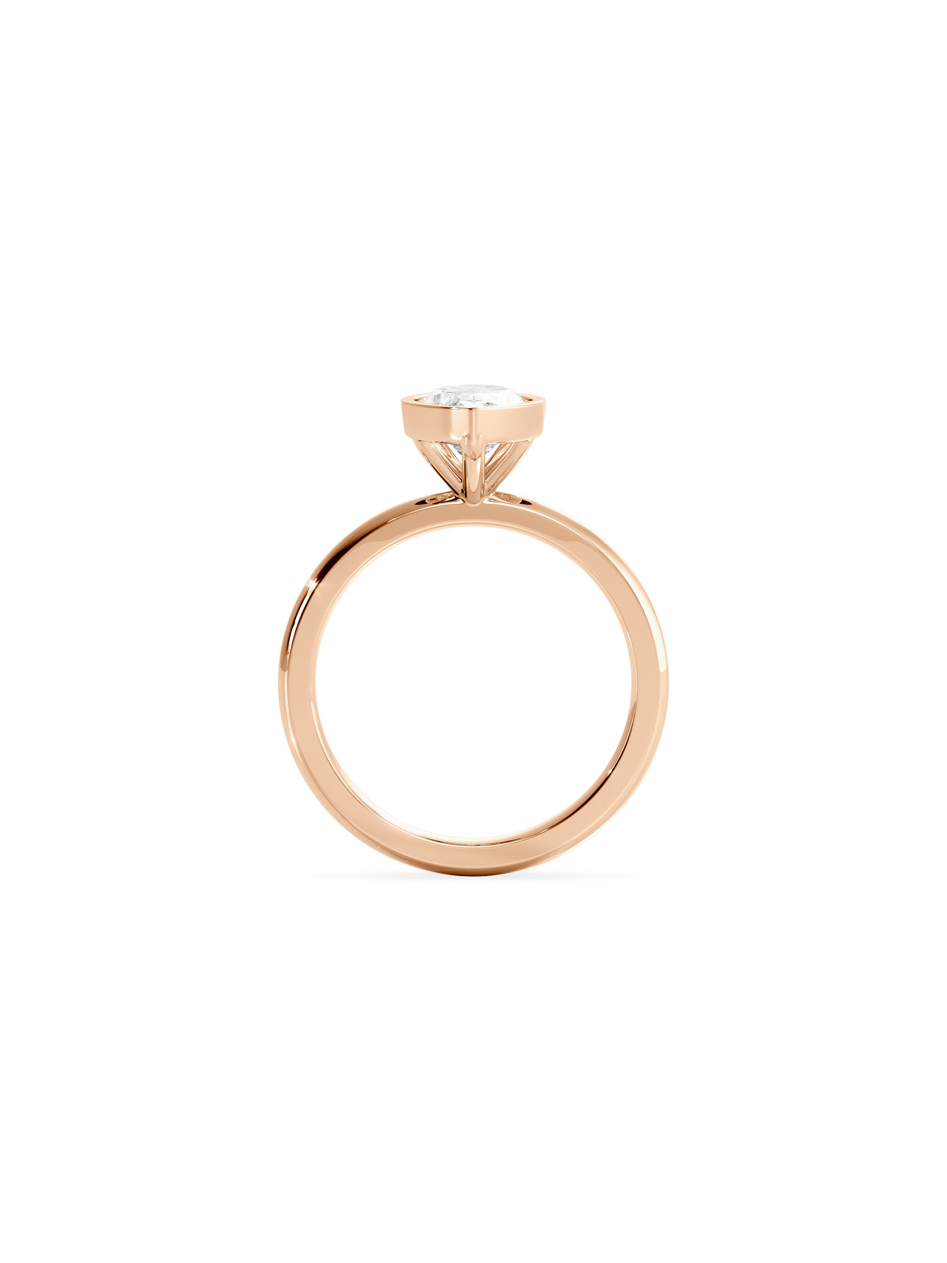 2 CT Round Three Stones Lab Grown Diamond Engagement Ring