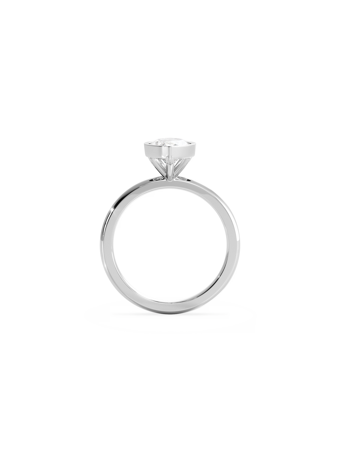 2 CT Round Three Stones Lab Grown Diamond Engagement Ring