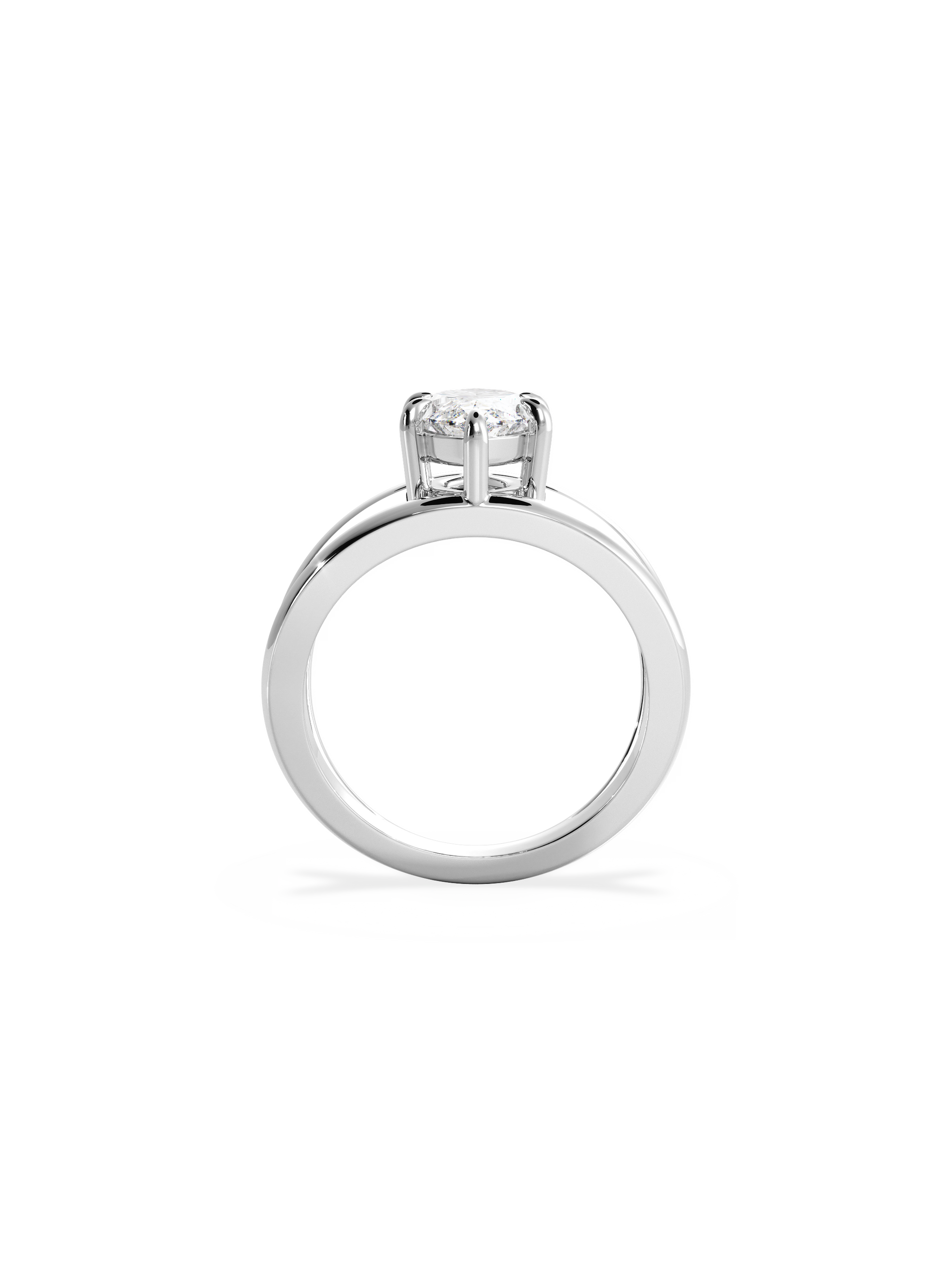 2 CT Round Three Stones Lab Grown Diamond Engagement Ring