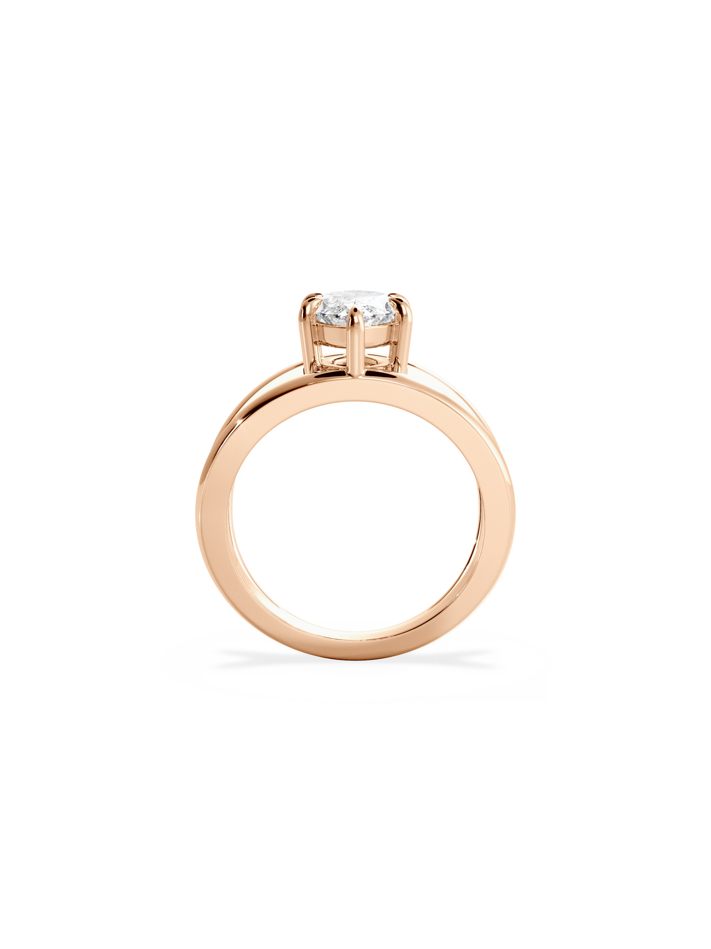 2 CT Round Three Stones Lab Grown Diamond Engagement Ring