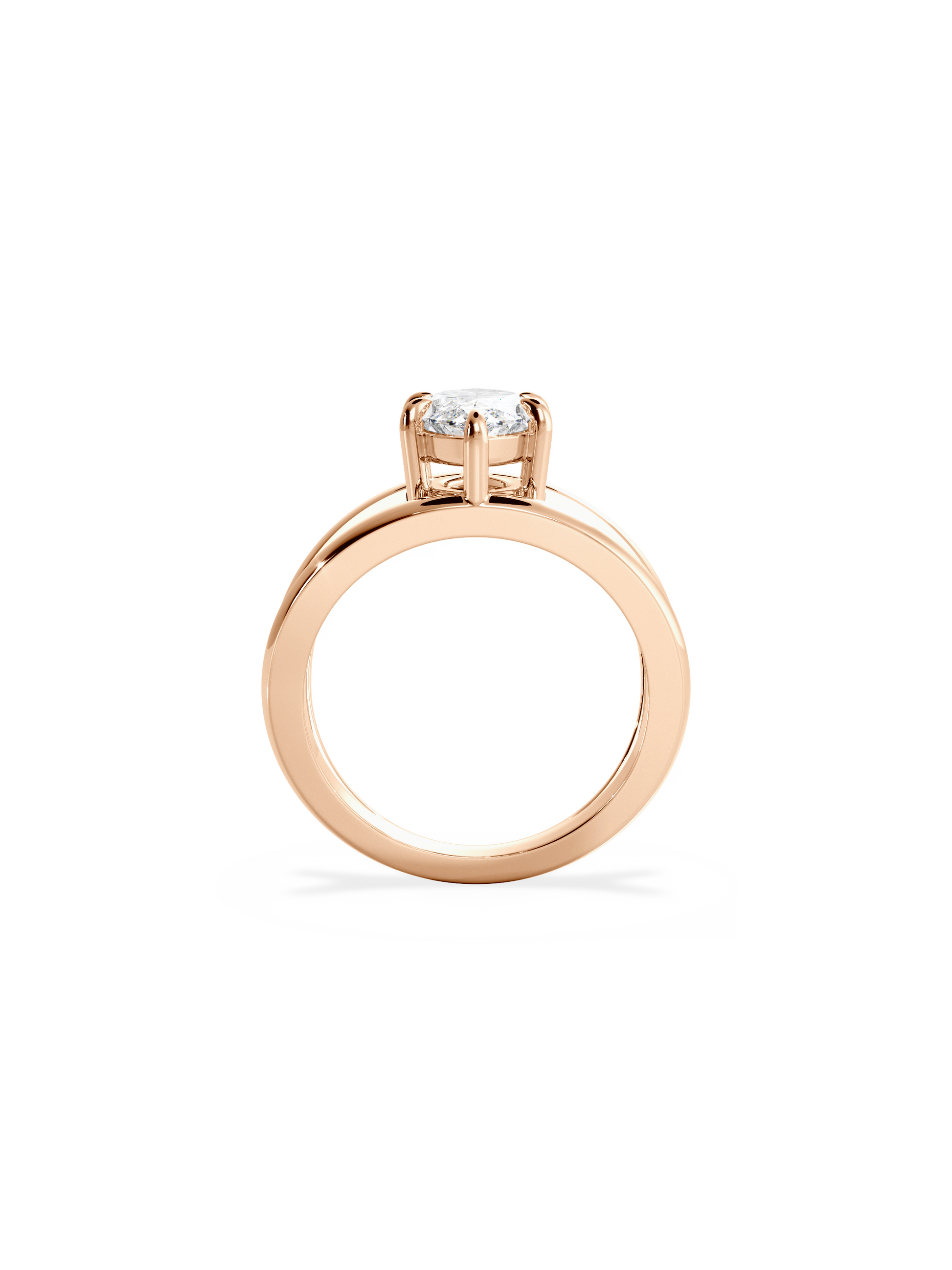 2 CT Round Three Stones Lab Grown Diamond Engagement Ring