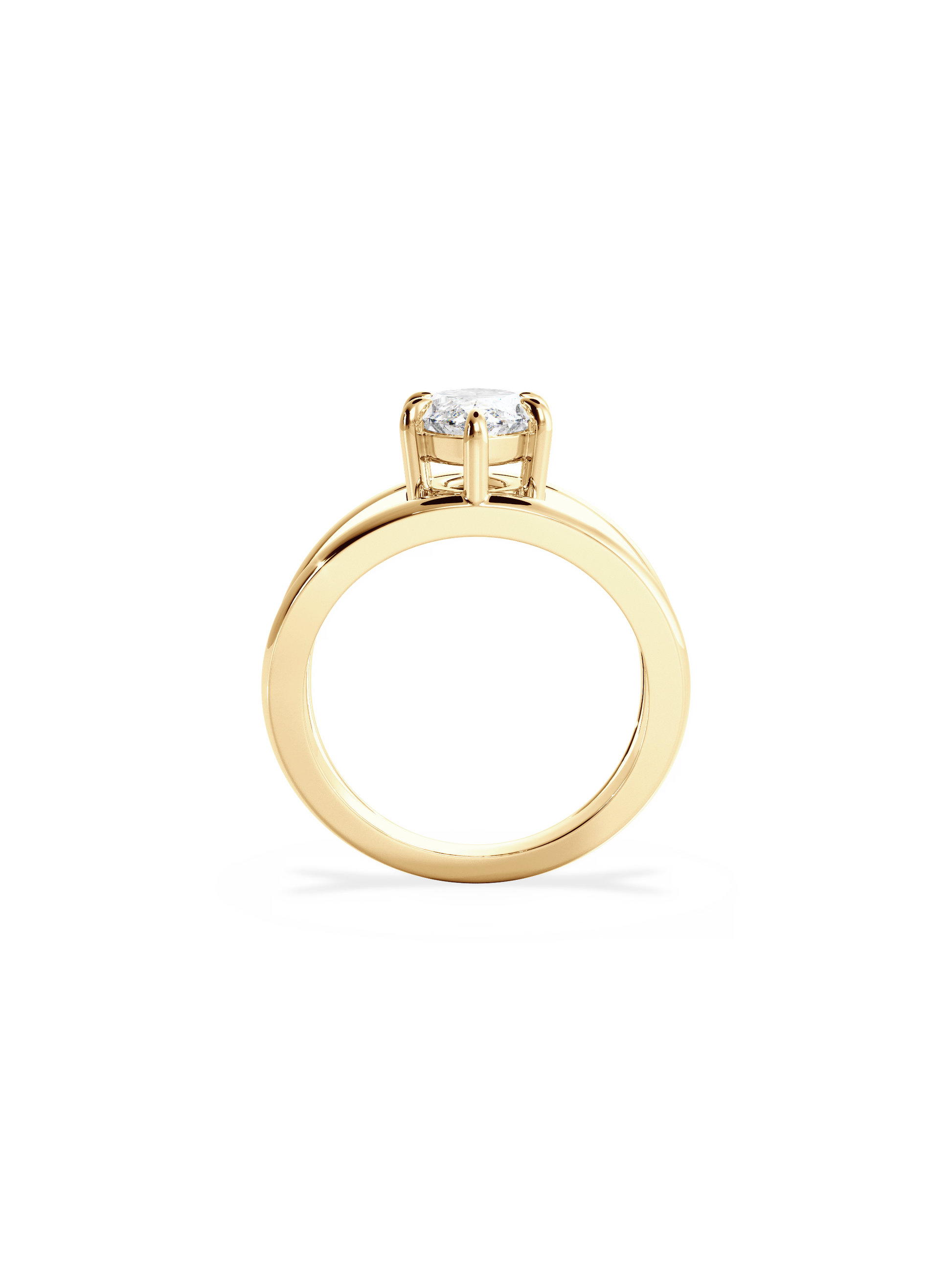 2 CT Round Three Stones Lab Grown Diamond Engagement Ring