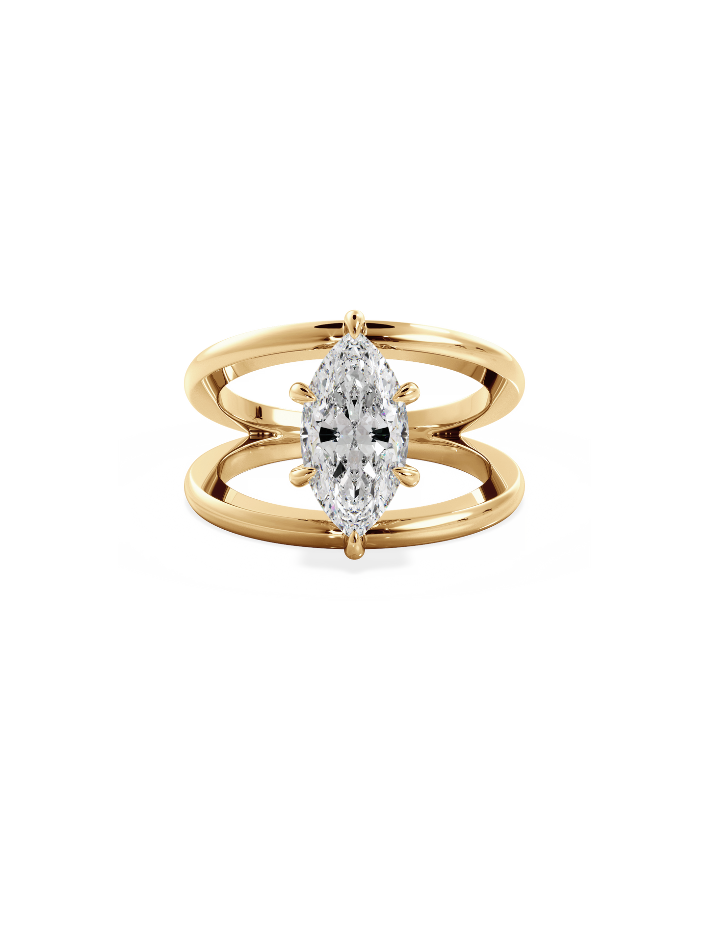 2 CT Round Three Stones Lab Grown Diamond Engagement Ring