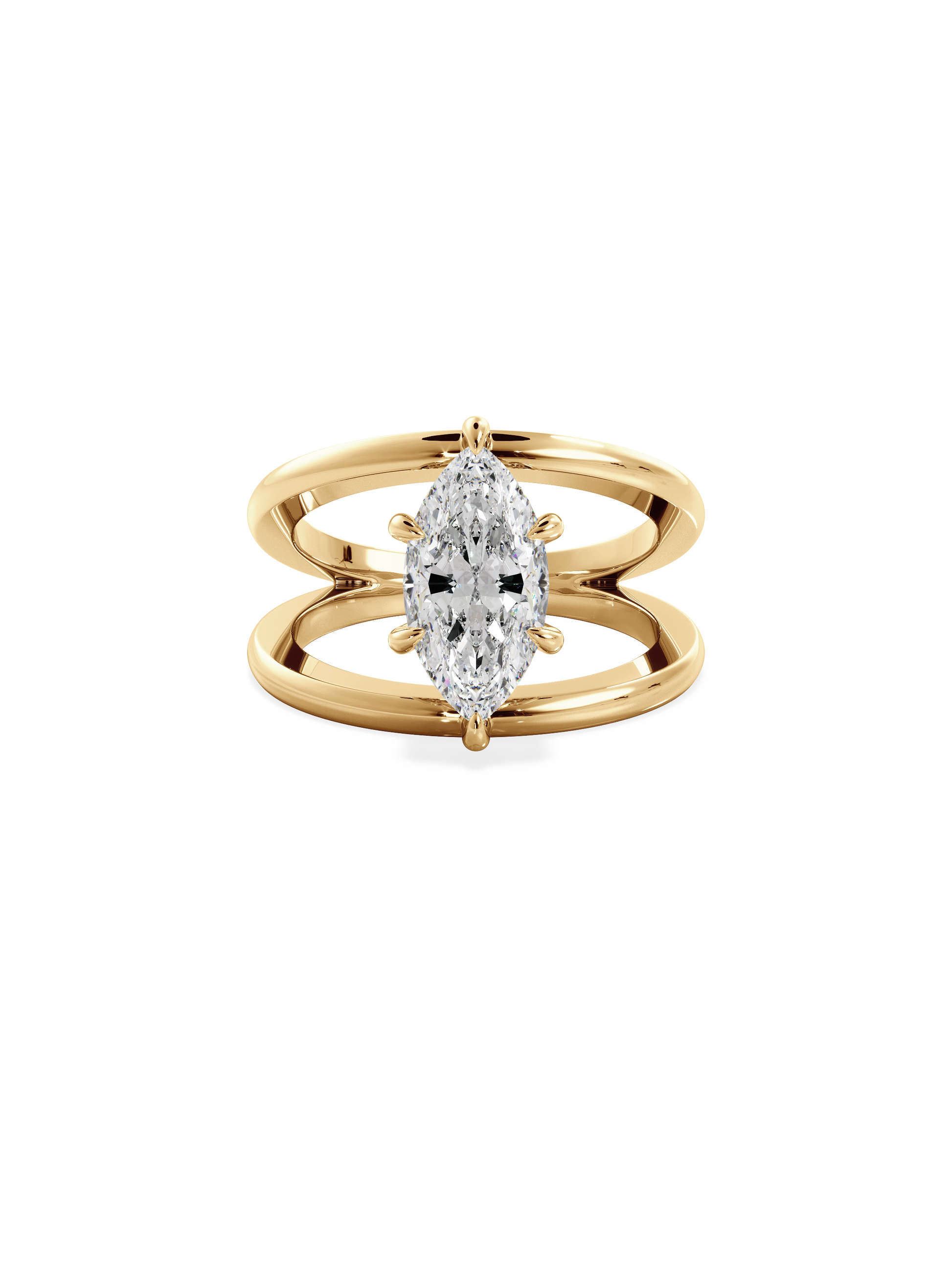 2 CT Round Three Stones Lab Grown Diamond Engagement Ring