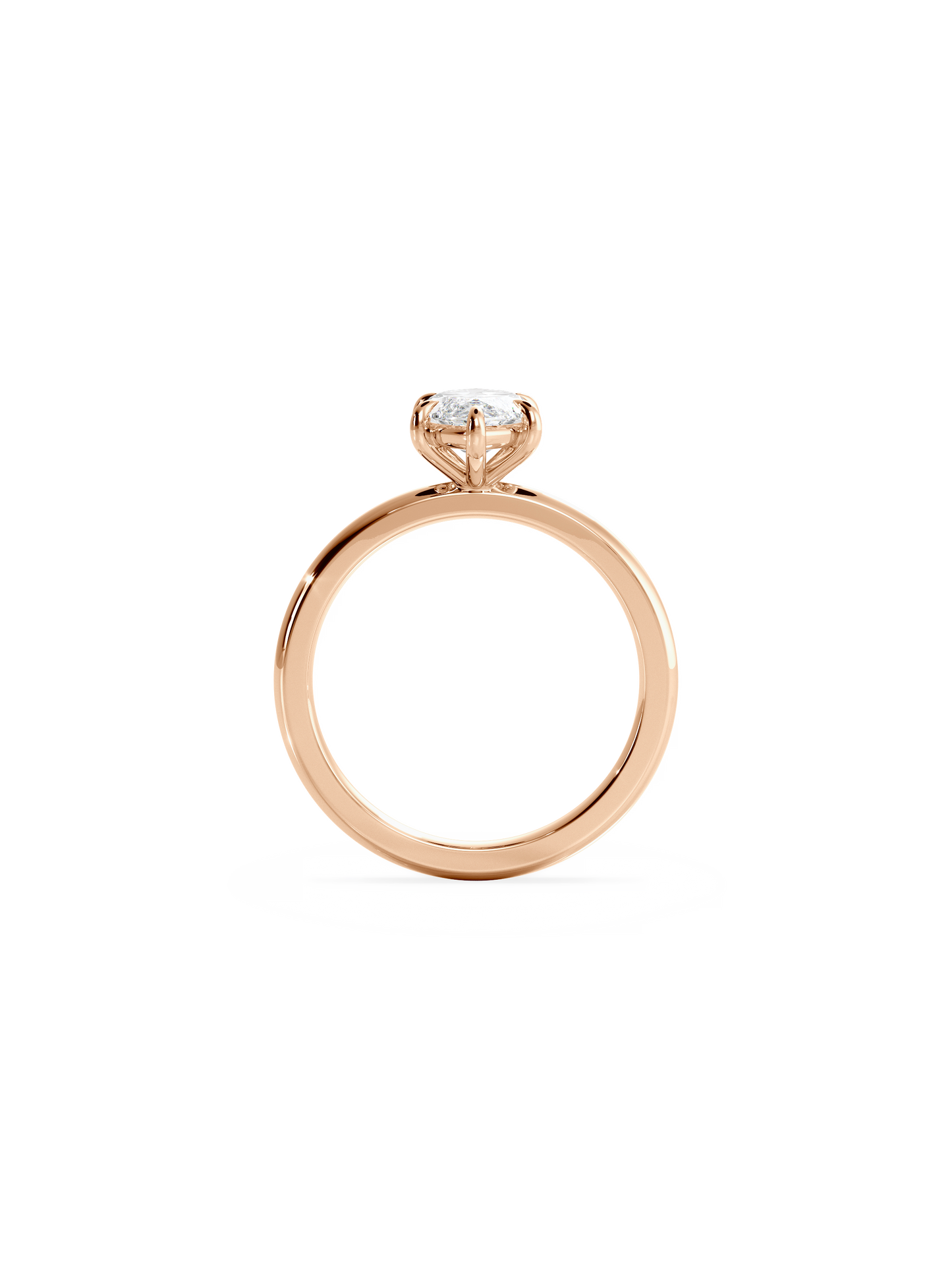 2 CT Round Three Stones Lab Grown Diamond Engagement Ring