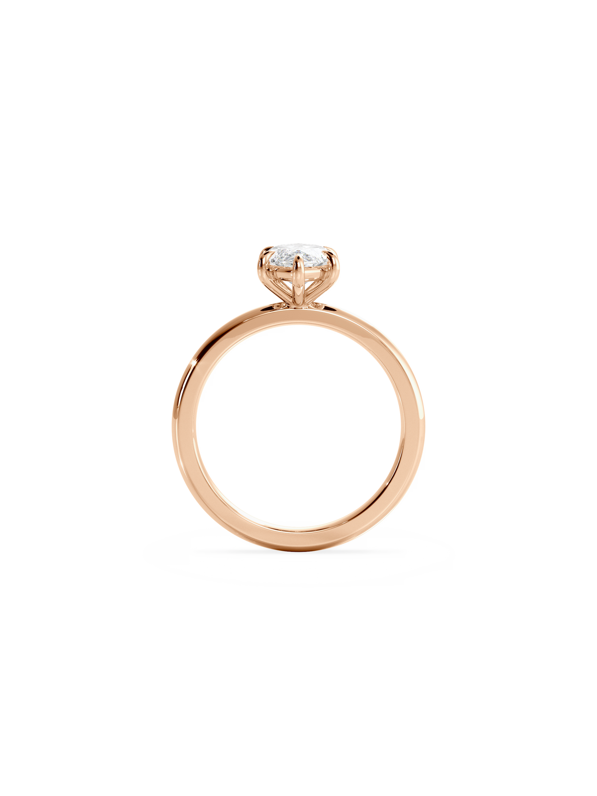 2 CT Round Three Stones Lab Grown Diamond Engagement Ring