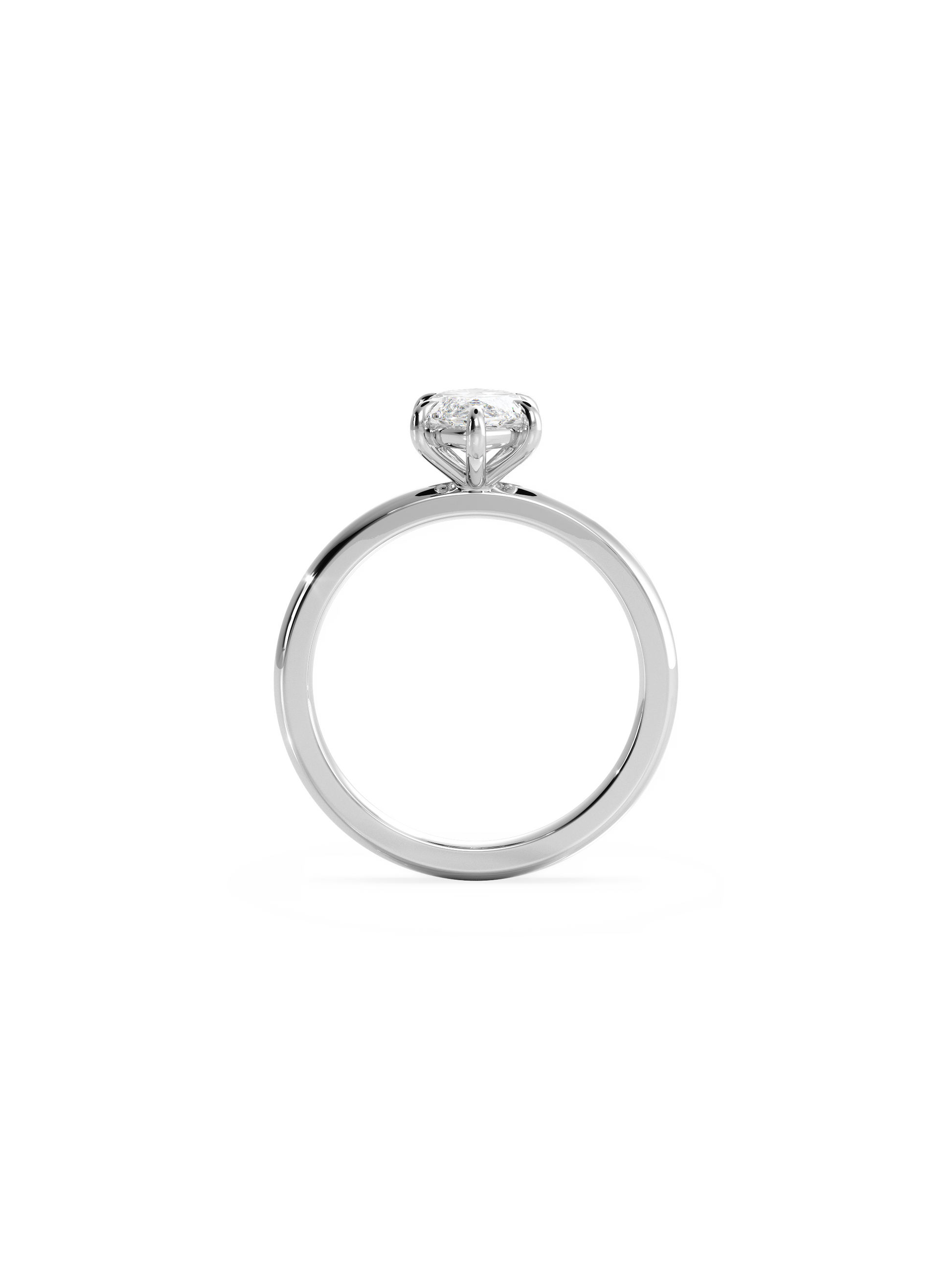2 CT Round Three Stones Lab Grown Diamond Engagement Ring