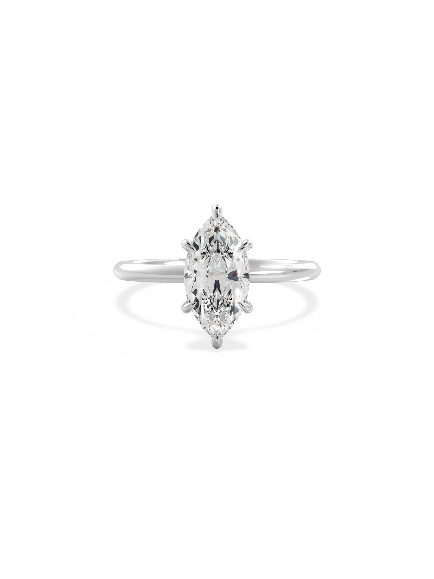 2 CT Round Three Stones Lab Grown Diamond Engagement Ring