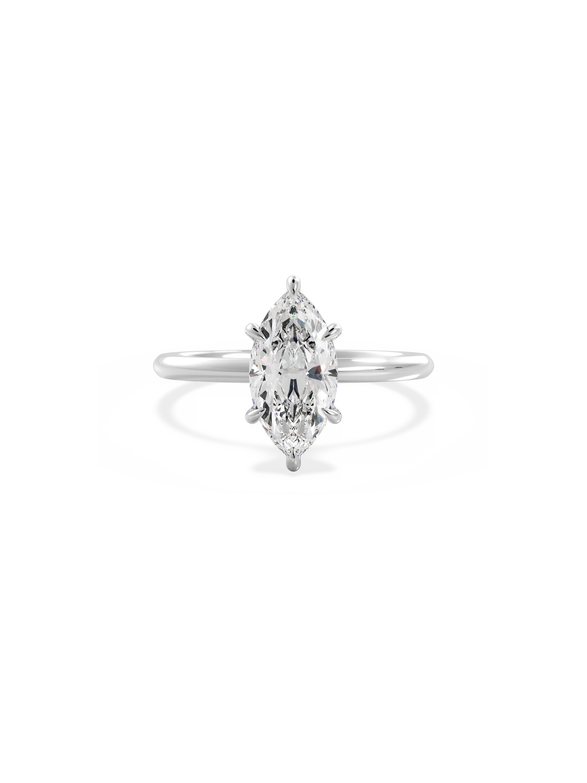 2 CT Round Three Stones Lab Grown Diamond Engagement Ring