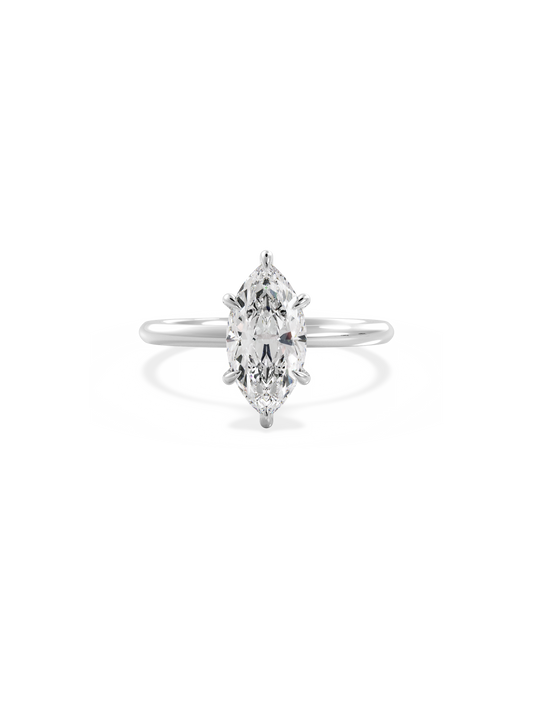 2 CT Round Three Stones Lab Grown Diamond Engagement Ring