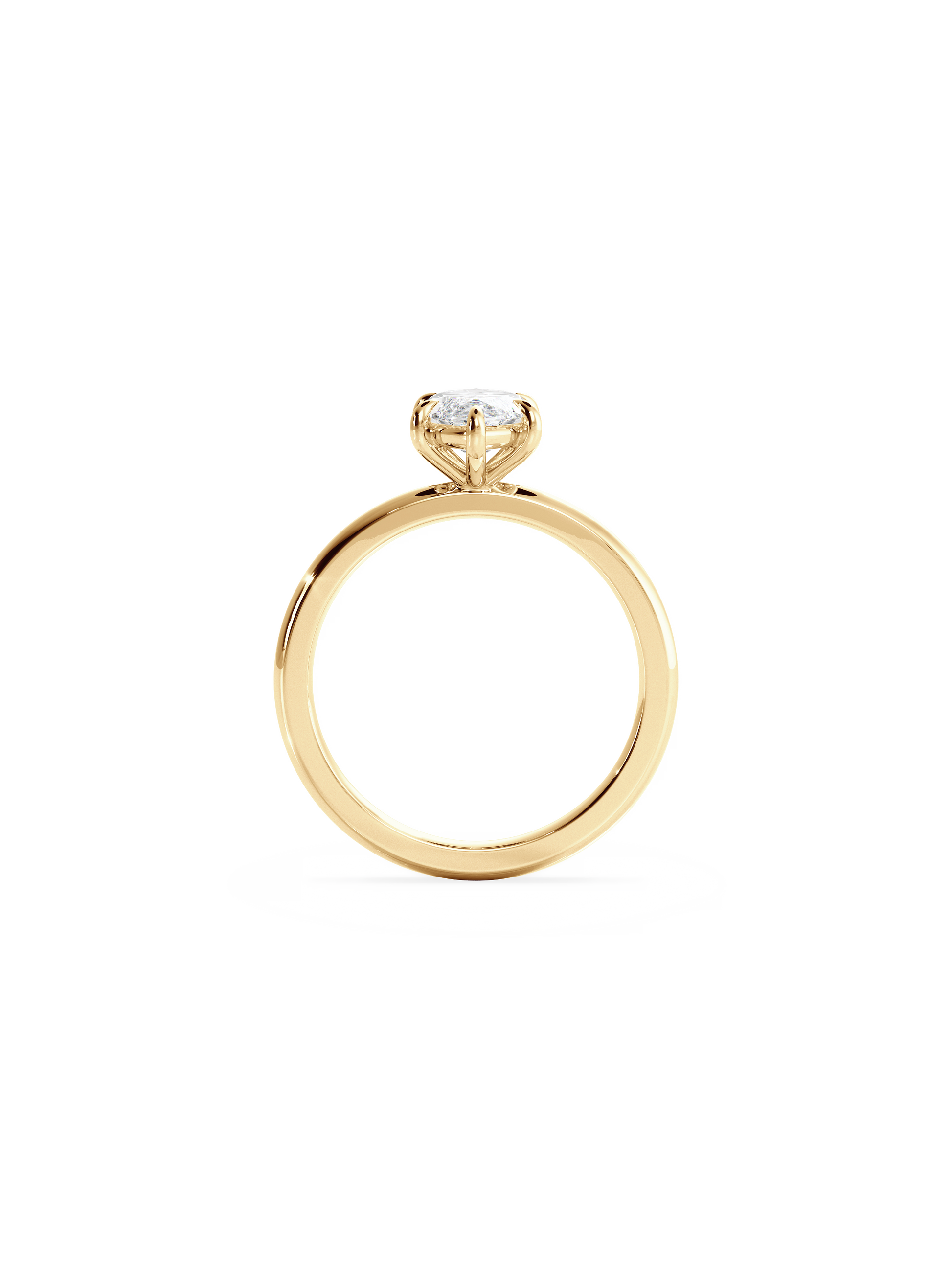 2 CT Round Three Stones Lab Grown Diamond Engagement Ring