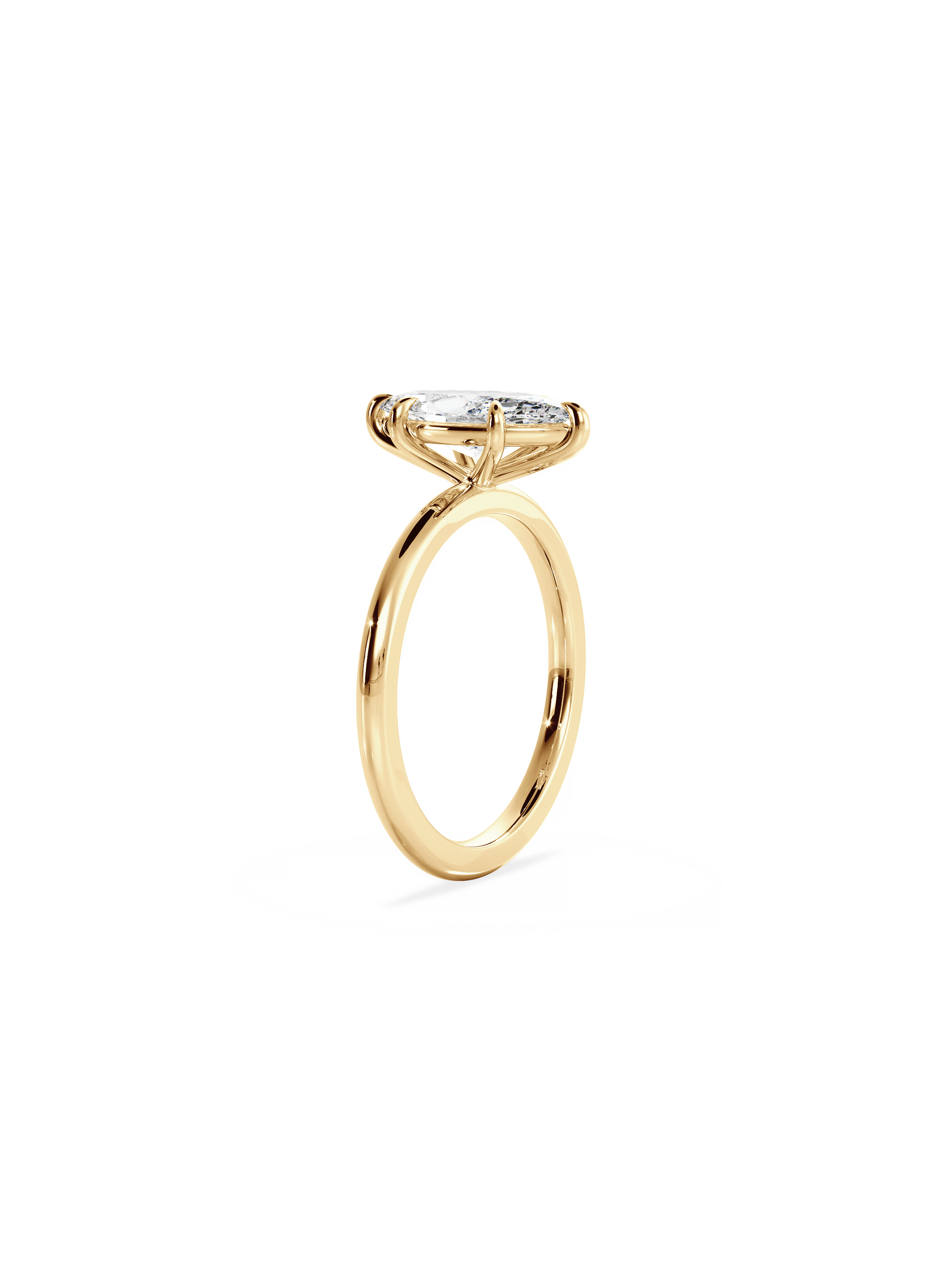 2 CT Round Three Stones Lab Grown Diamond Engagement Ring