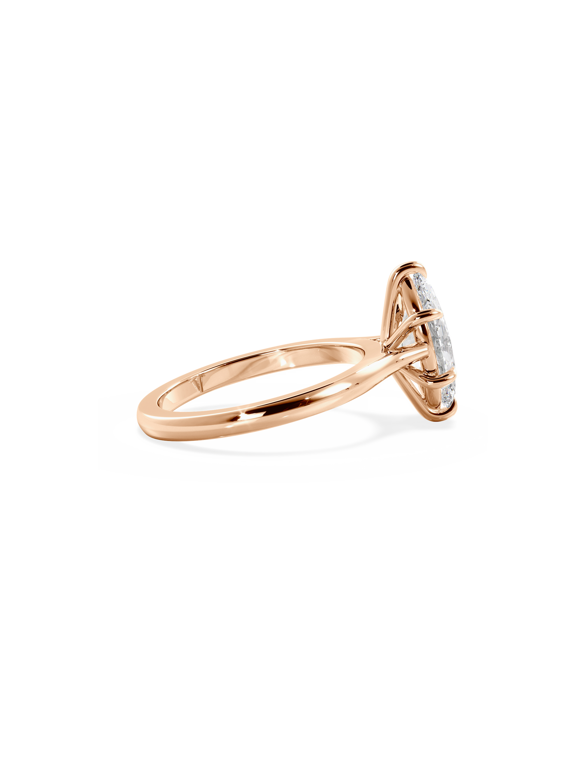 2 CT Round Three Stones Lab Grown Diamond Engagement Ring