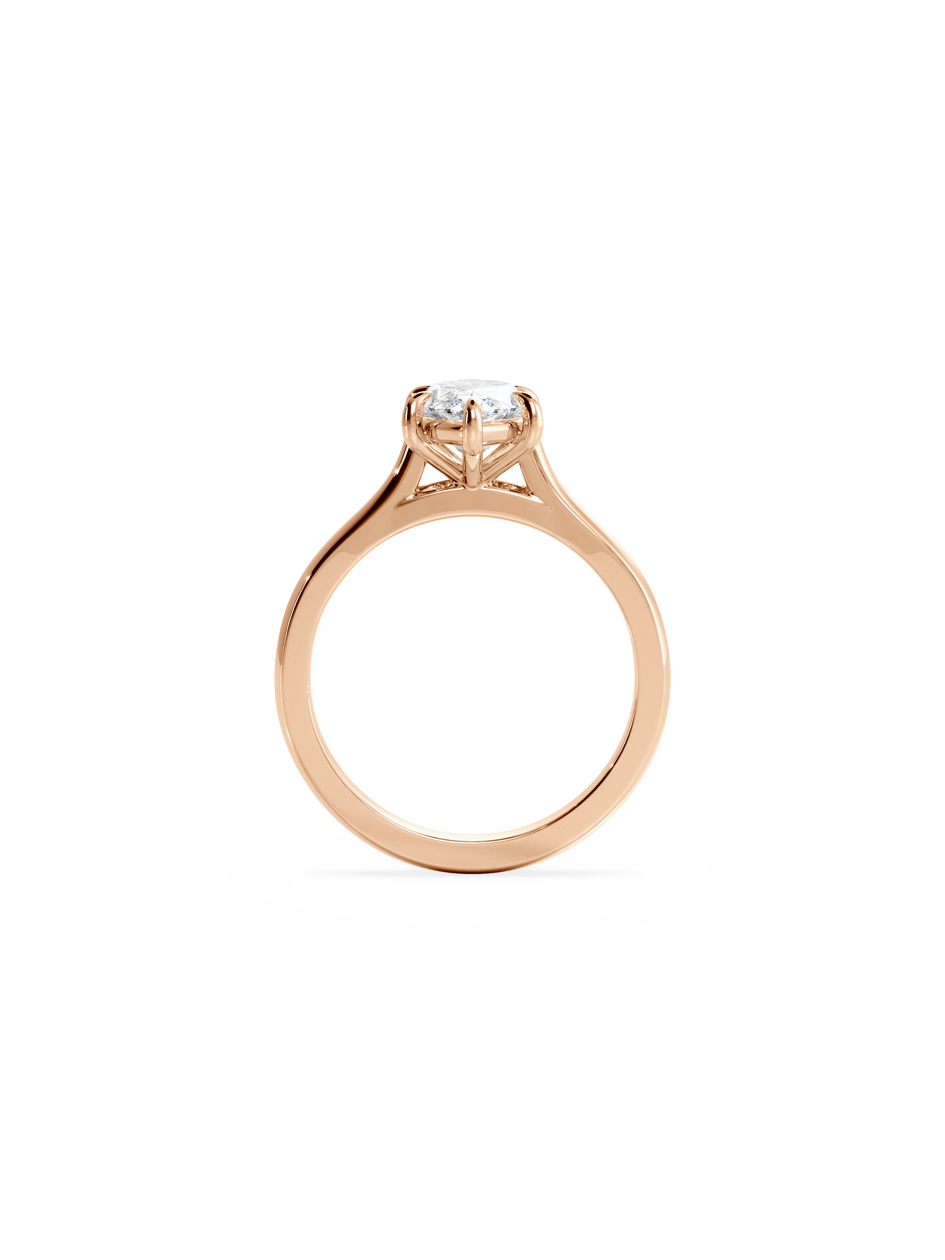 2 CT Round Three Stones Lab Grown Diamond Engagement Ring