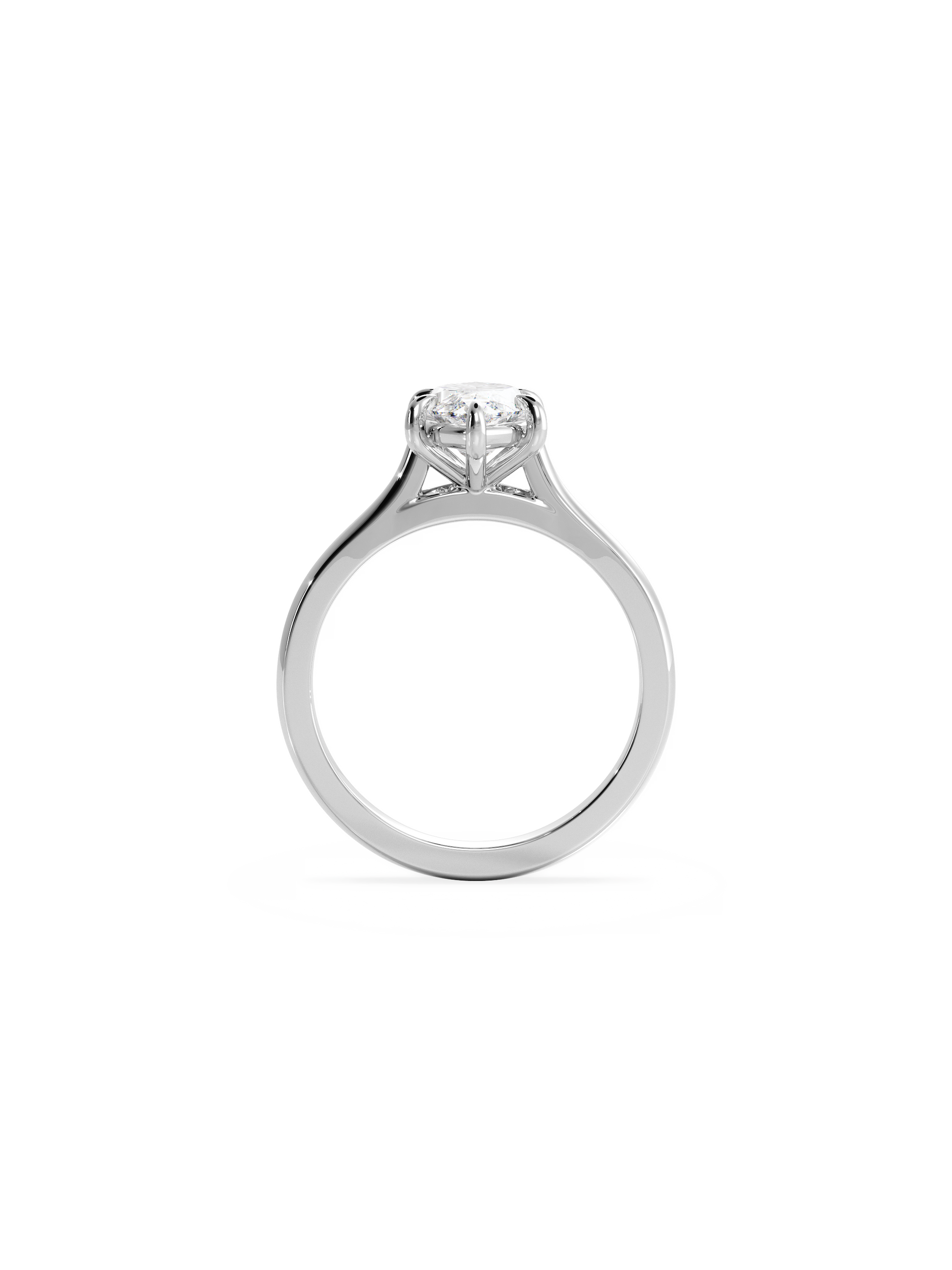 2 CT Round Three Stones Lab Grown Diamond Engagement Ring