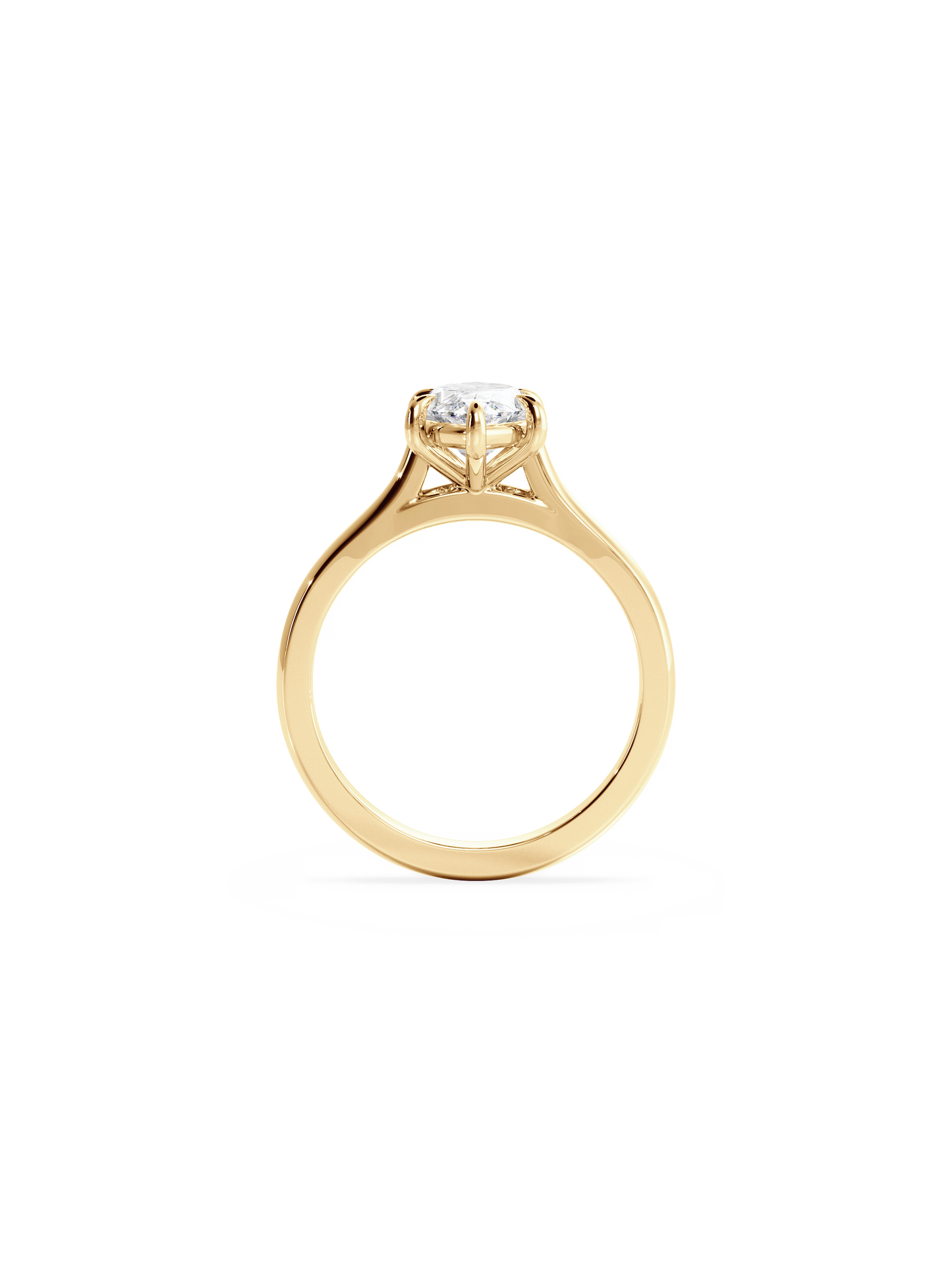 2 CT Round Three Stones Lab Grown Diamond Engagement Ring