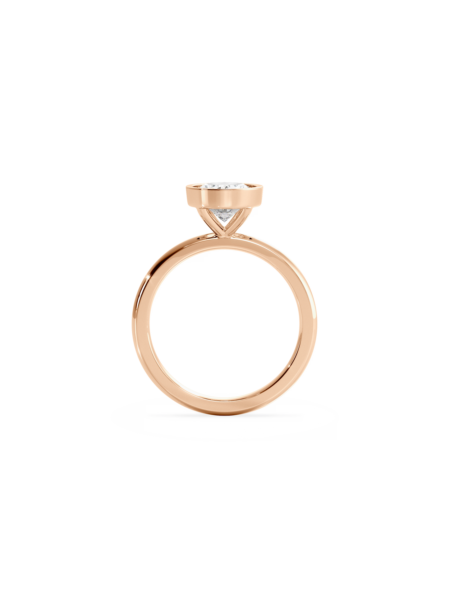 2 CT Round Three Stones Lab Grown Diamond Engagement Ring