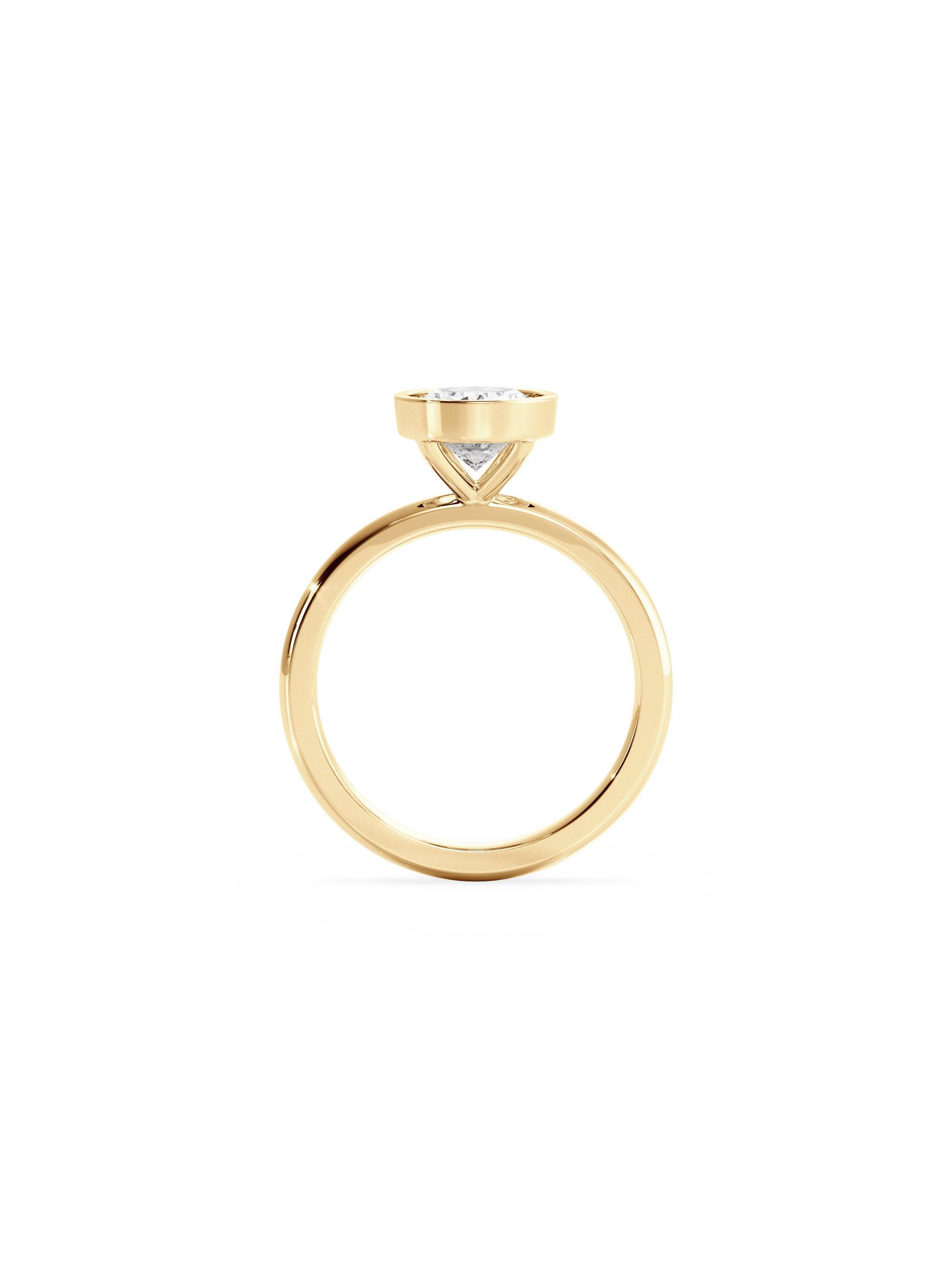 2 CT Round Three Stones Lab Grown Diamond Engagement Ring