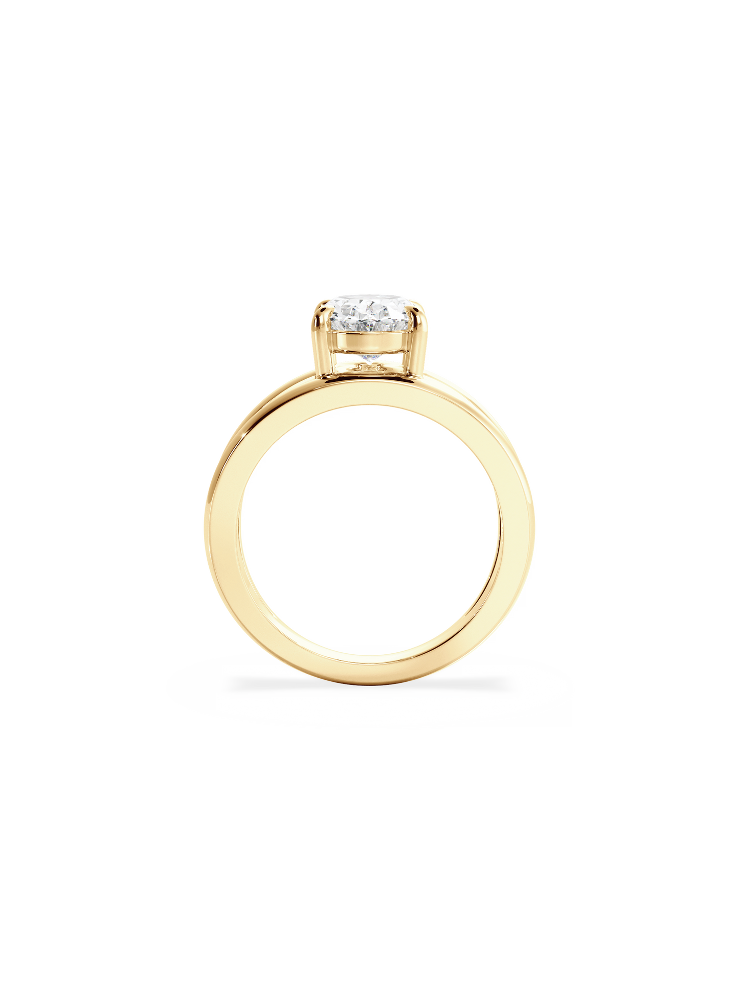 2 CT Round Three Stones Lab Grown Diamond Engagement Ring