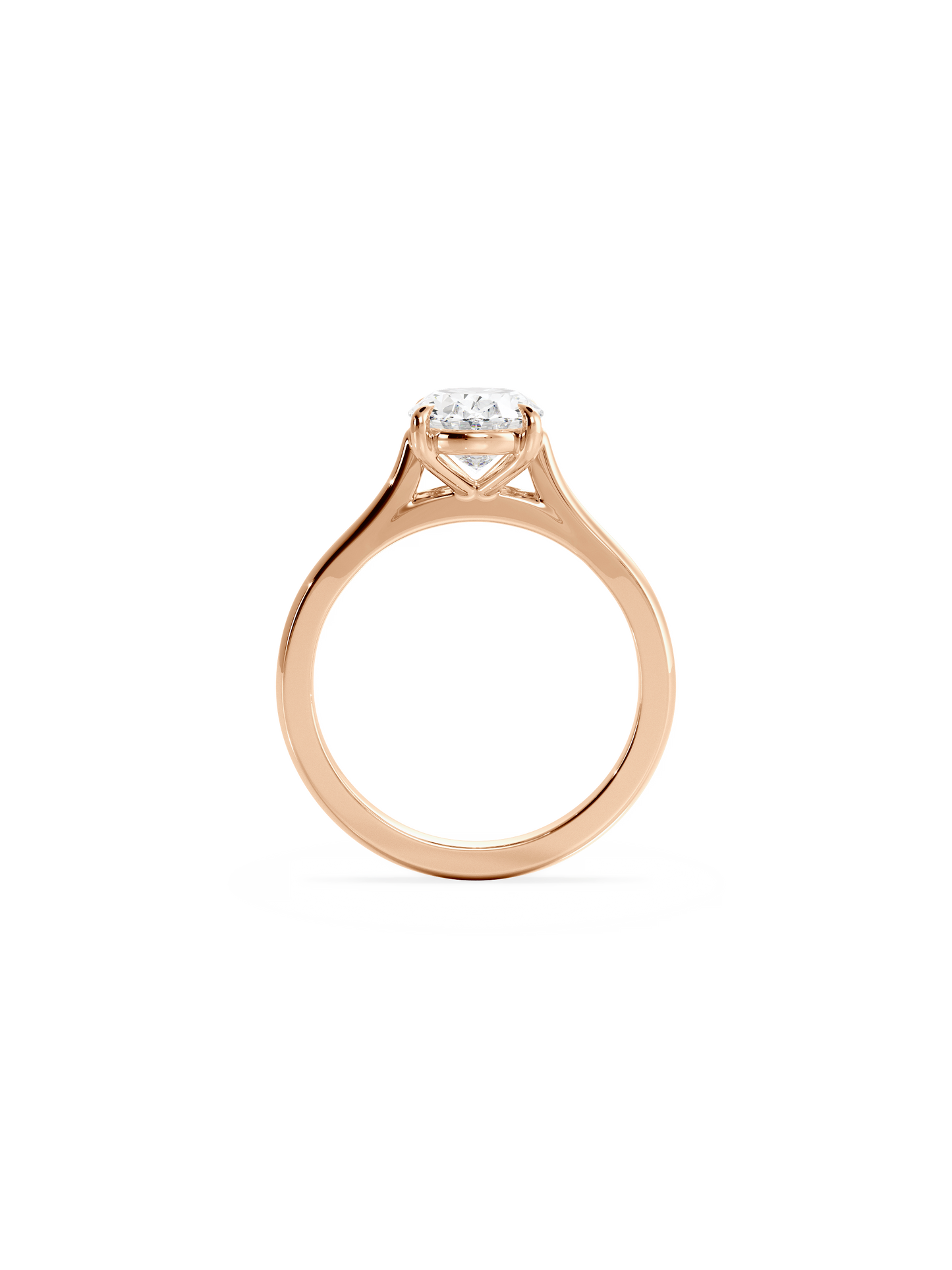2 CT Round Three Stones Lab Grown Diamond Engagement Ring