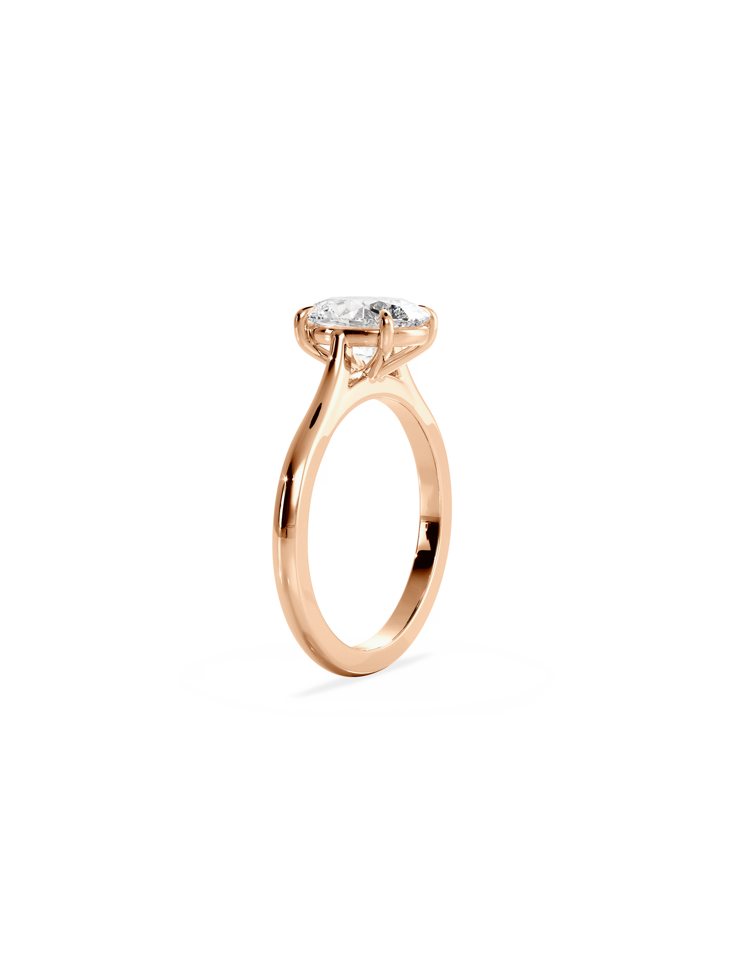 2 CT Round Three Stones Lab Grown Diamond Engagement Ring