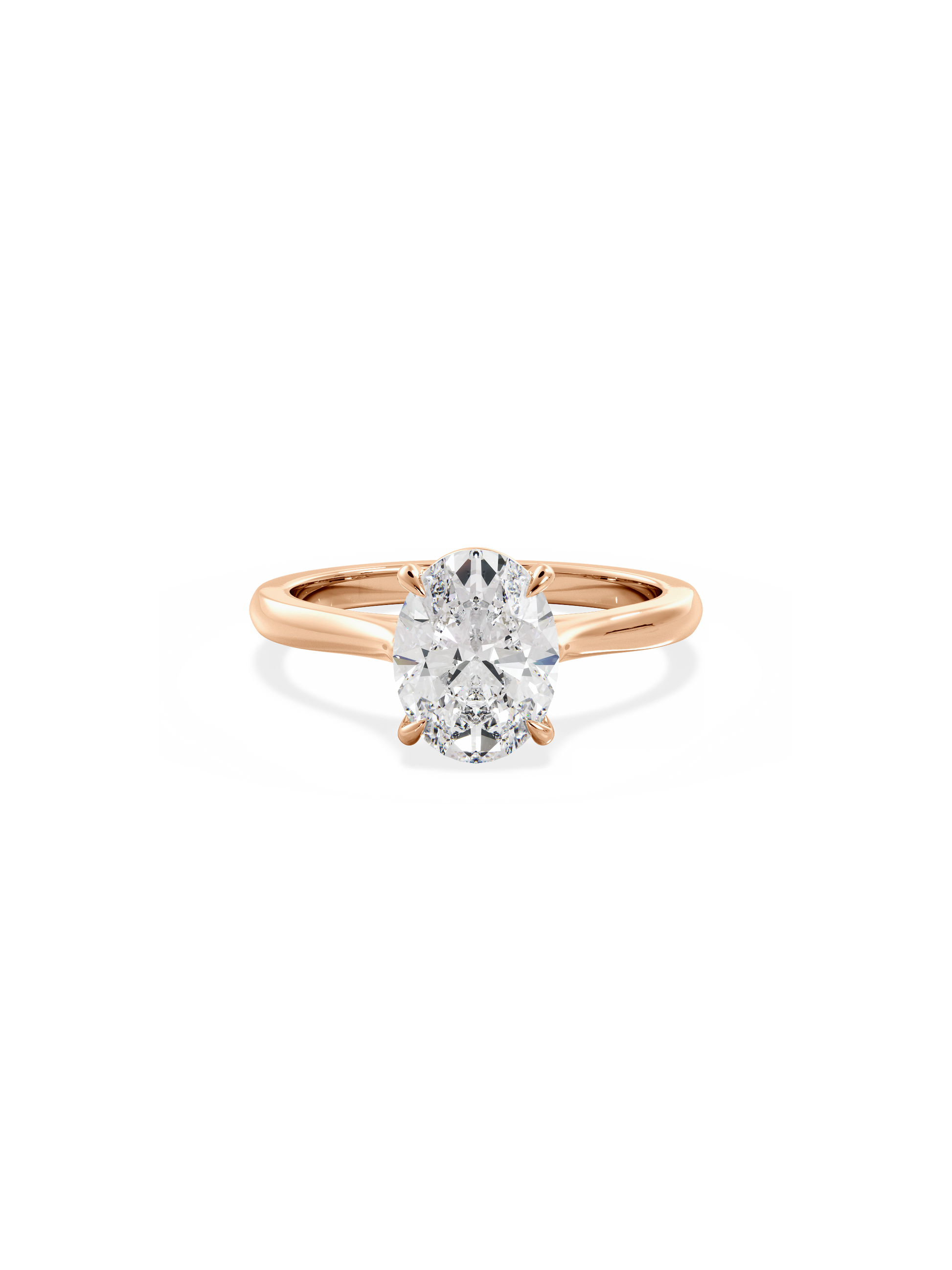 2 CT Round Three Stones Lab Grown Diamond Engagement Ring