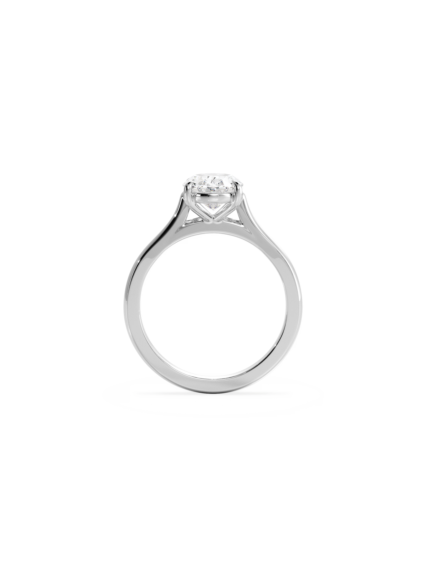 2 CT Round Three Stones Lab Grown Diamond Engagement Ring