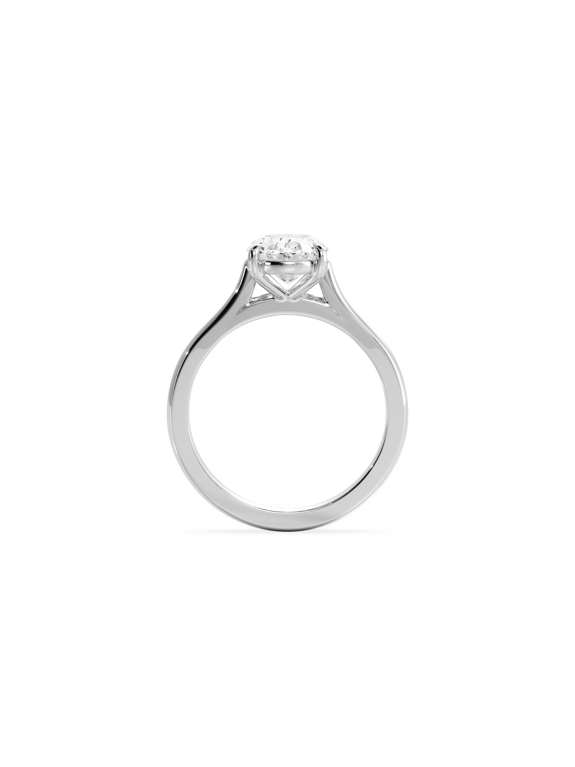 2 CT Round Three Stones Lab Grown Diamond Engagement Ring