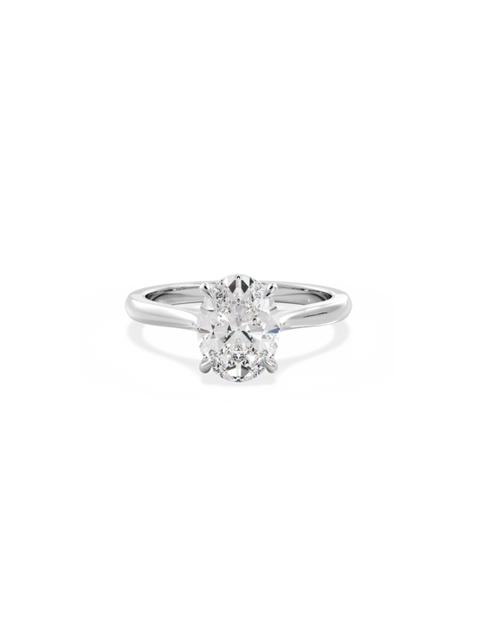 2 CT Round Three Stones Lab Grown Diamond Engagement Ring
