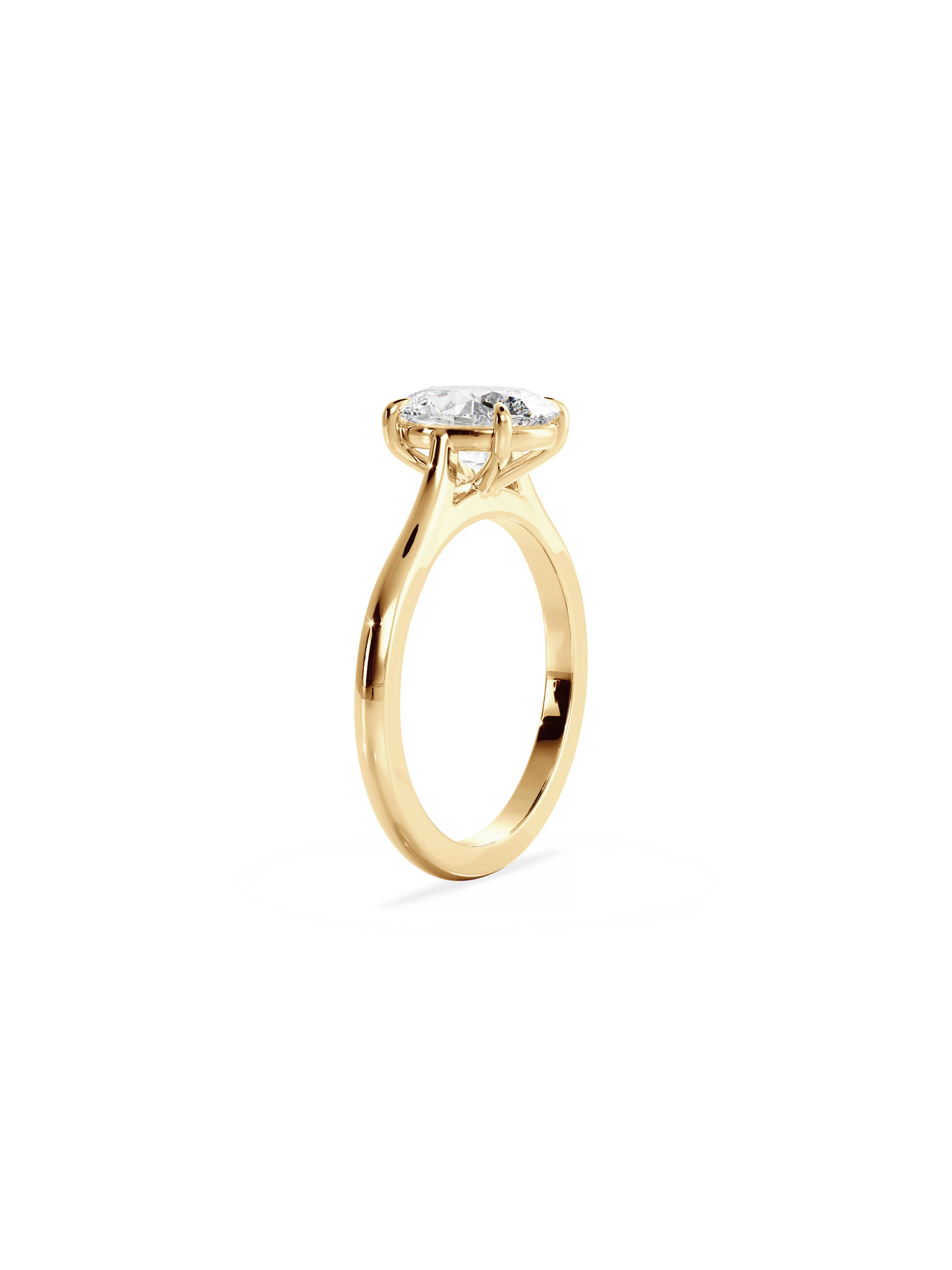 2 CT Round Three Stones Lab Grown Diamond Engagement Ring