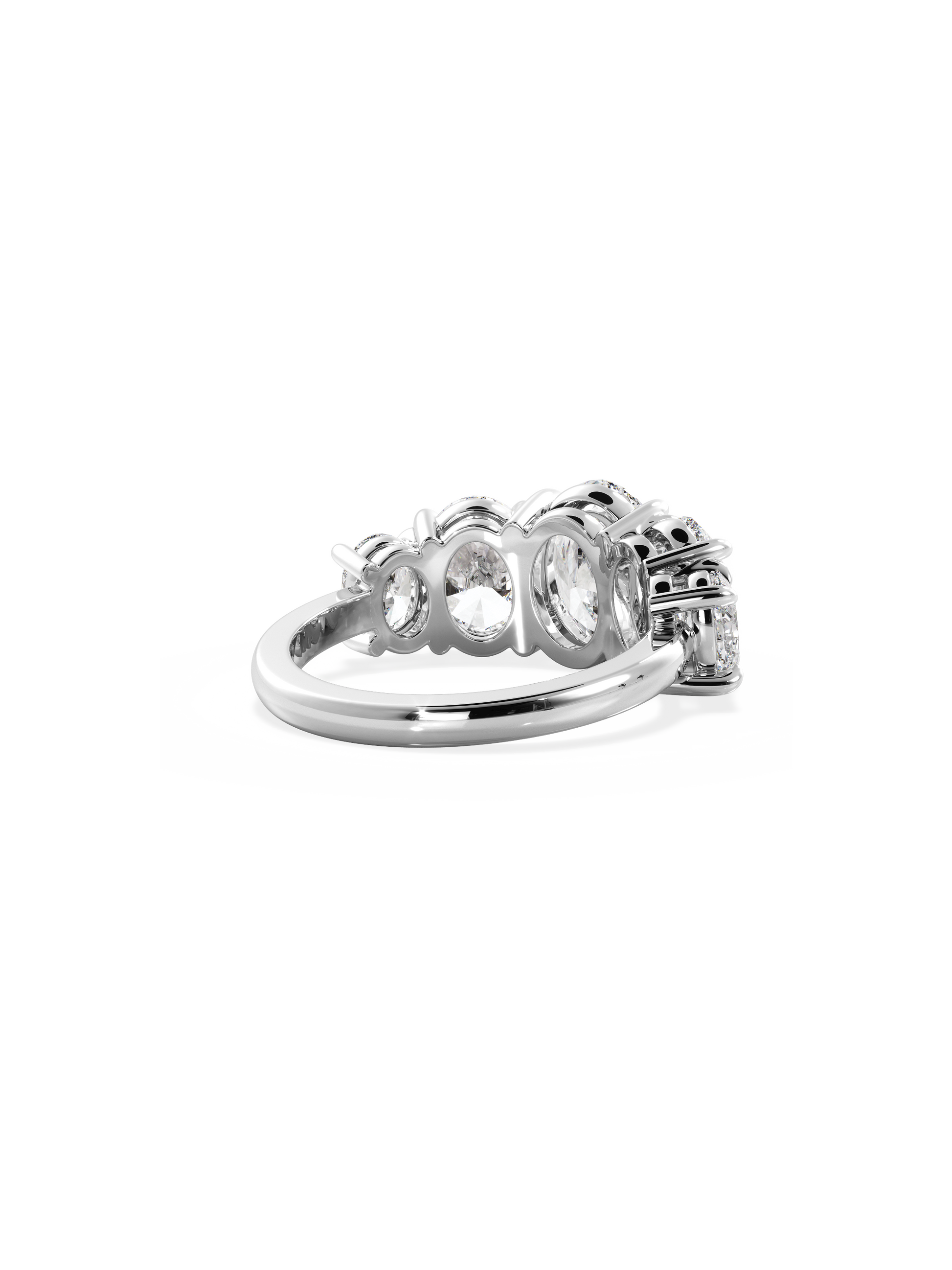 2 CT Round Three Stones Lab Grown Diamond Engagement Ring