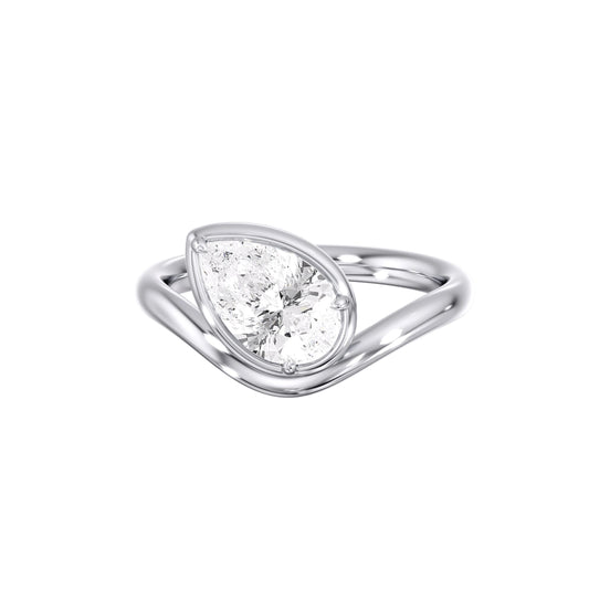 2 CT Round Three Stones Lab Grown Diamond Engagement Ring